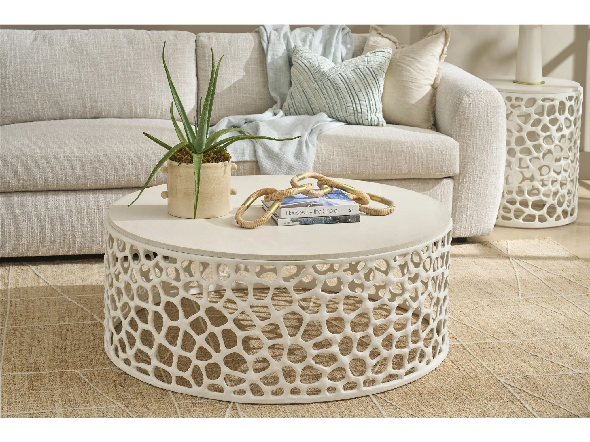 Coral Cocktail Table