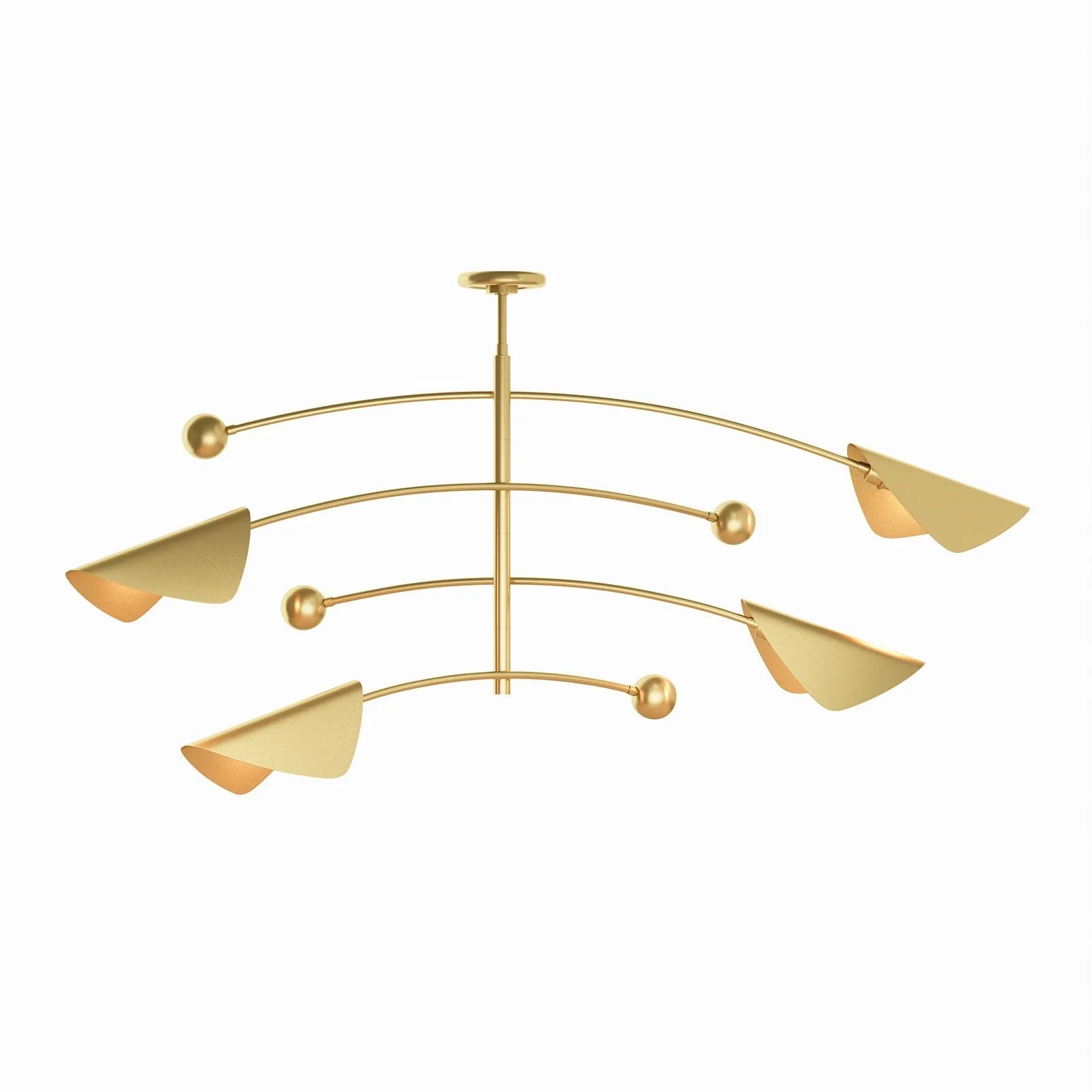 Natural Brass Eclipse Chandelier