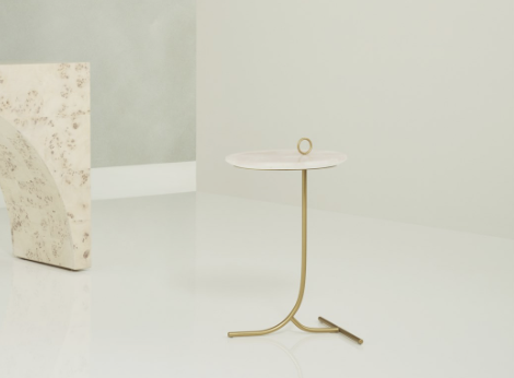 Rose Quartz Accent Table