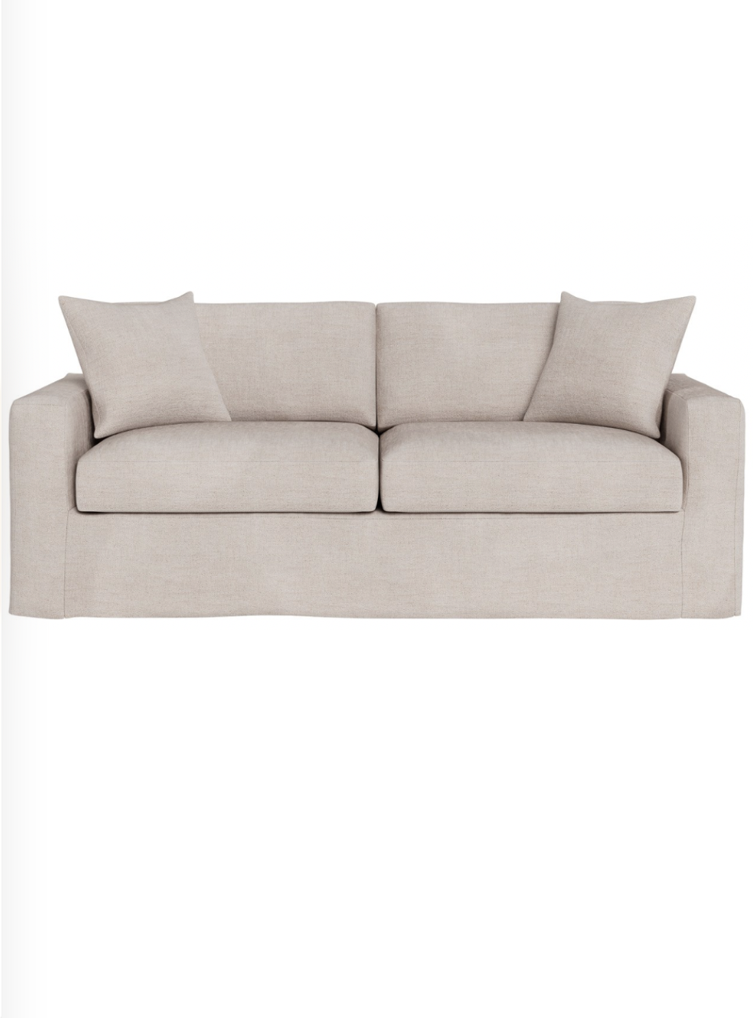 Customizable Maxx Slipcover Apartment Sofa
