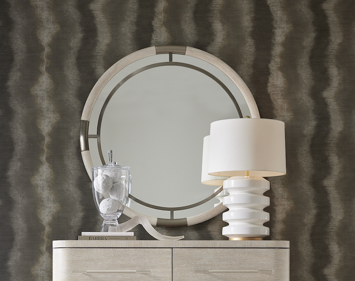 Light Modern Mood Round Mirror