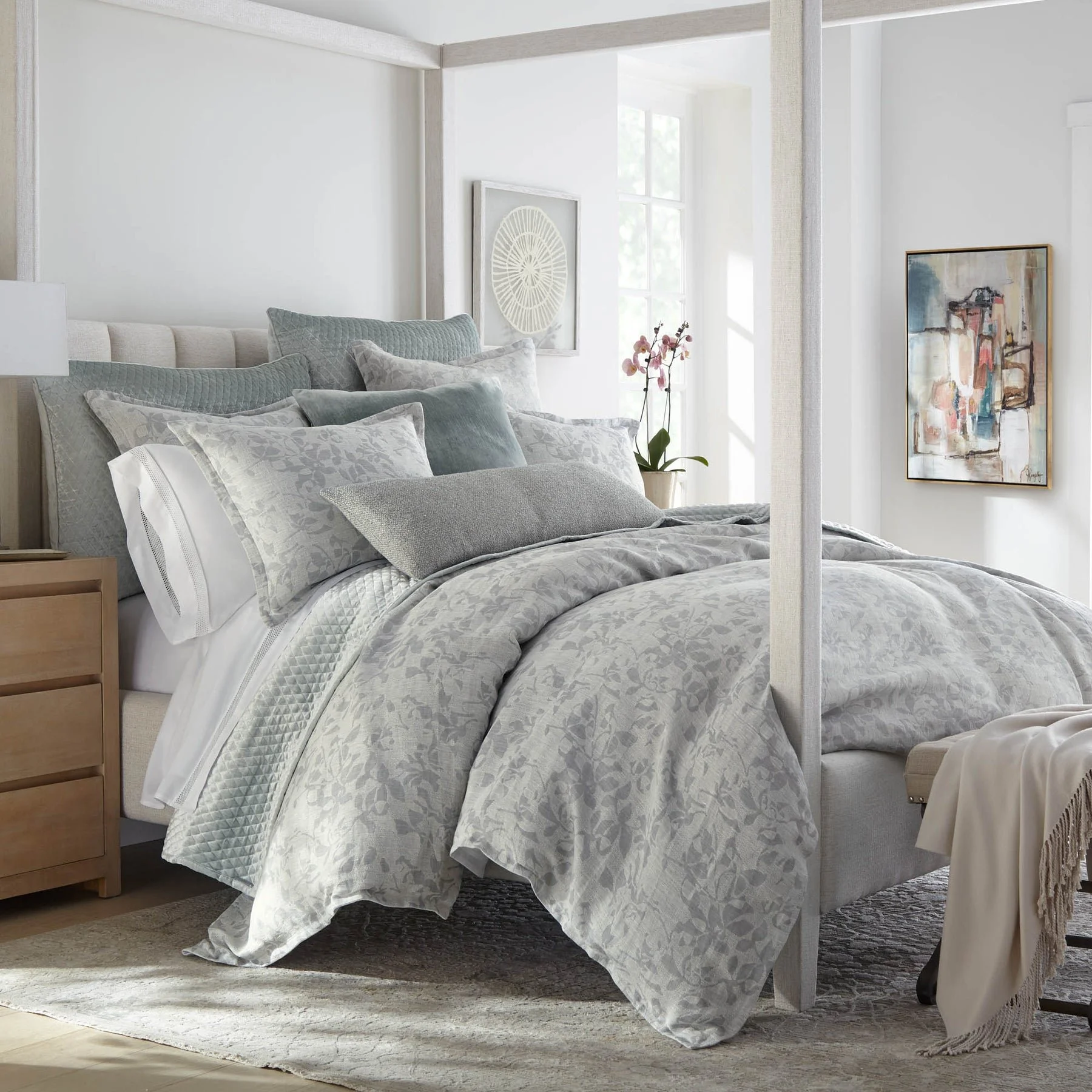 Seaglass Airy Linen Duvet Collection