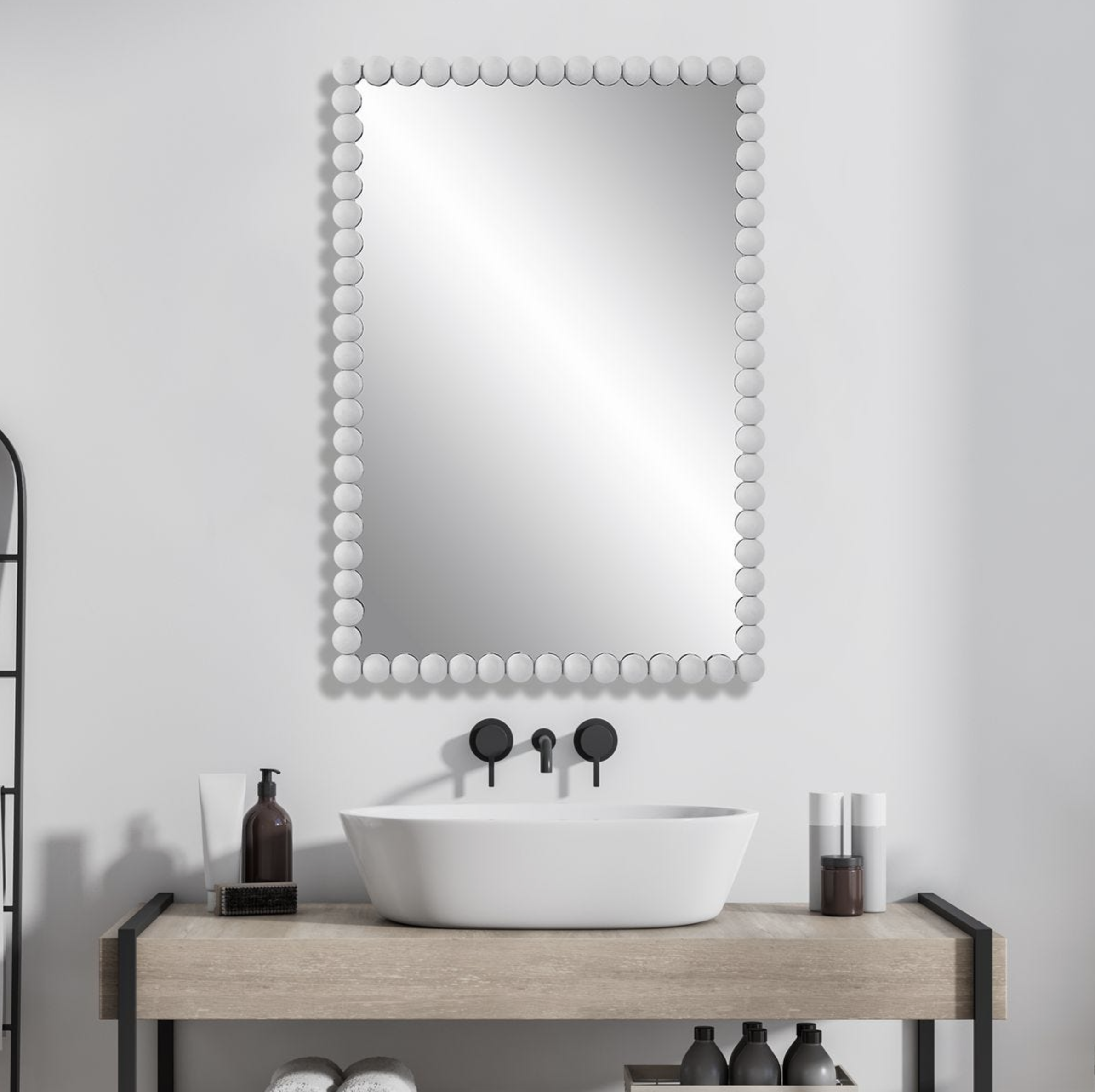 White Serna Vanity Mirror