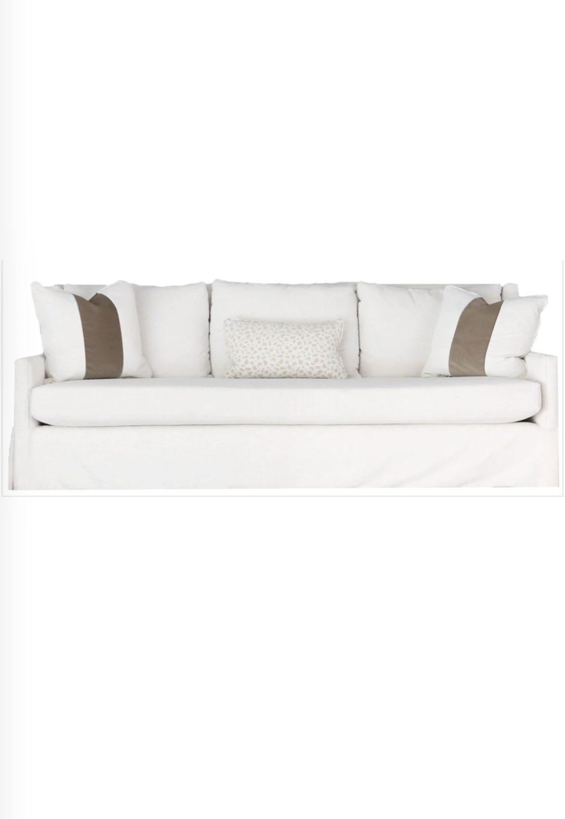 Customizable Skirted Hudson Sofa