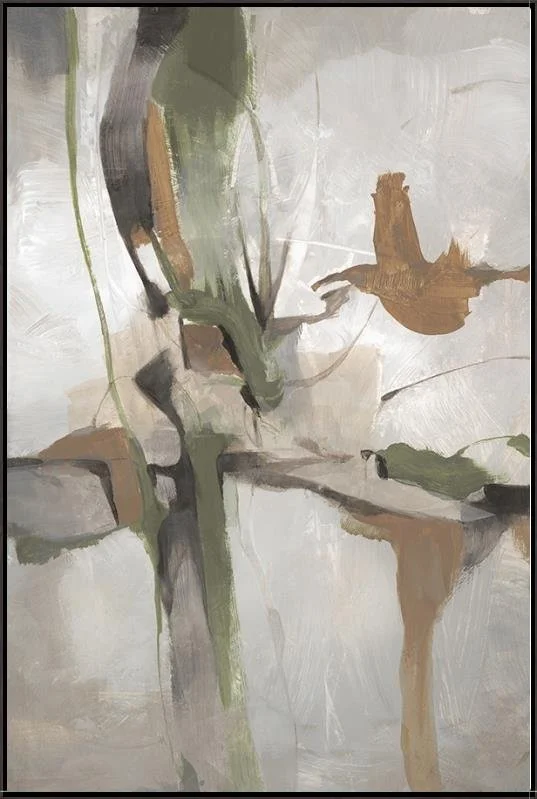 Framed Sage Burning II Canvas