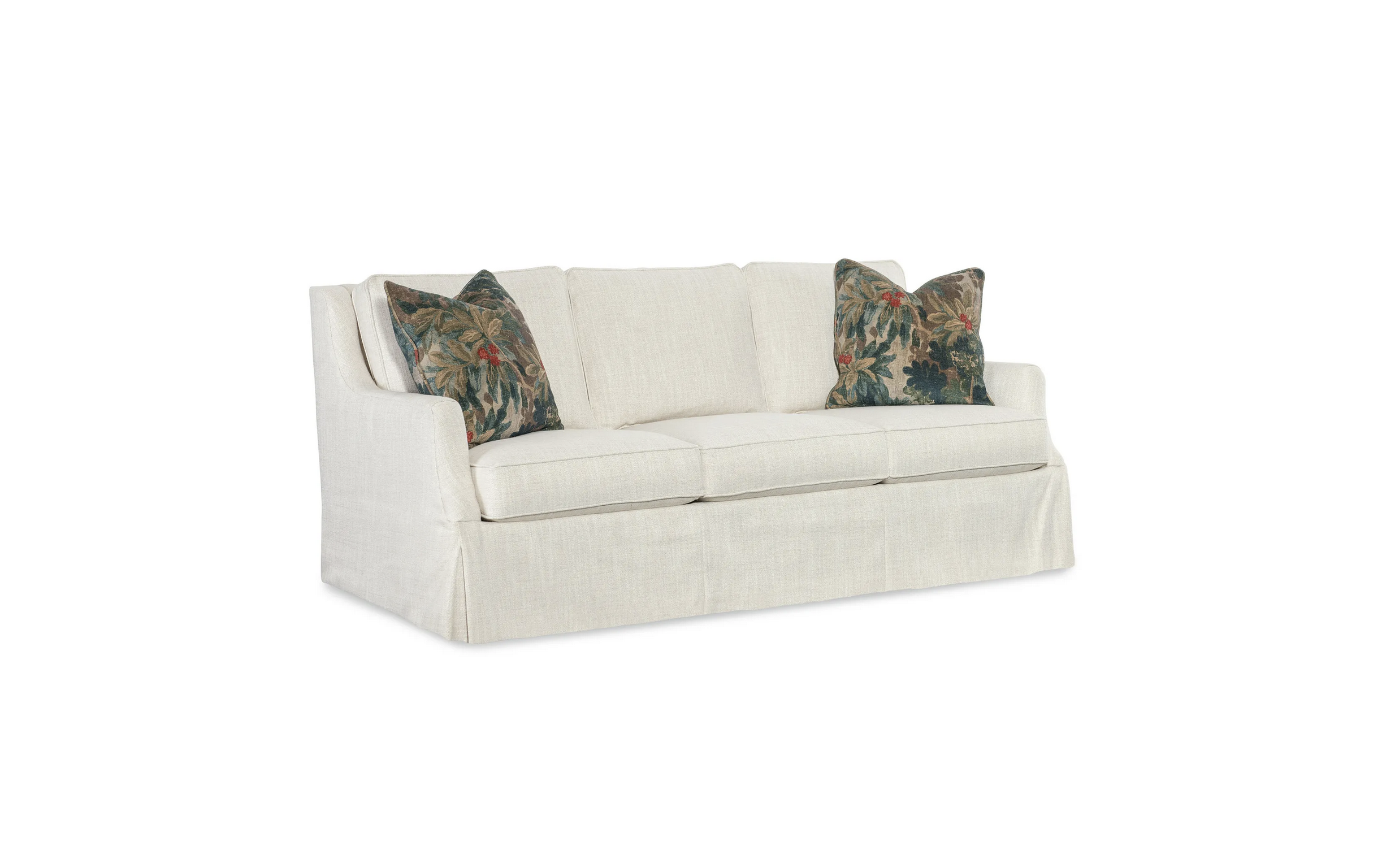 Customizable Iris 3 Over 3 Skirted Sofa