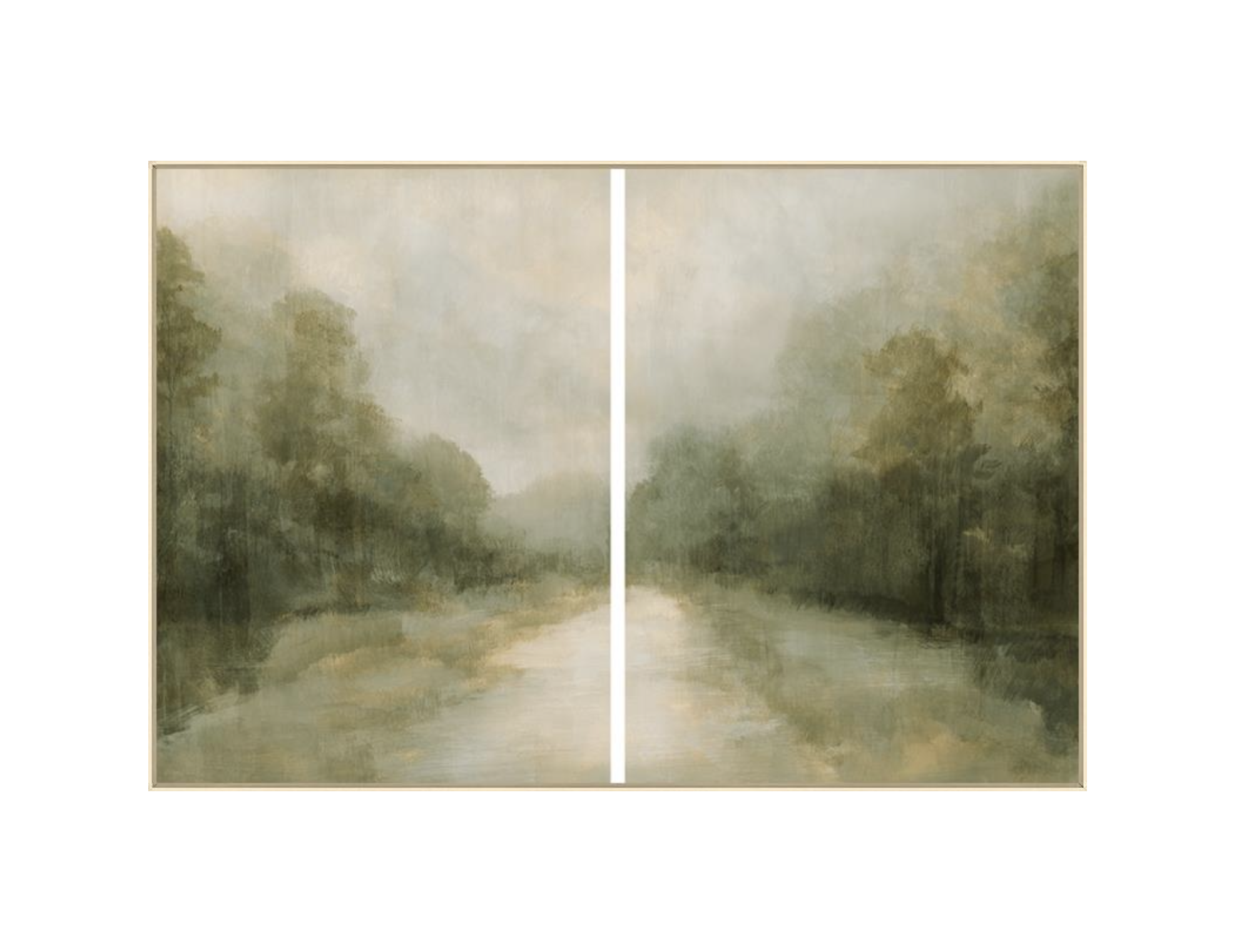 Framed Hushed in Verdure II Diptych Set