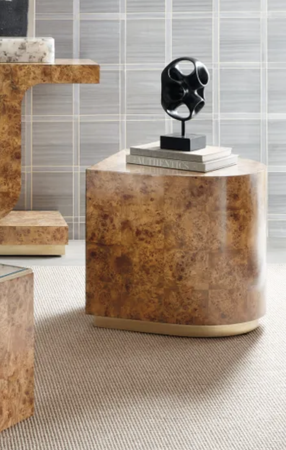 Melange Burlesque Accent Table