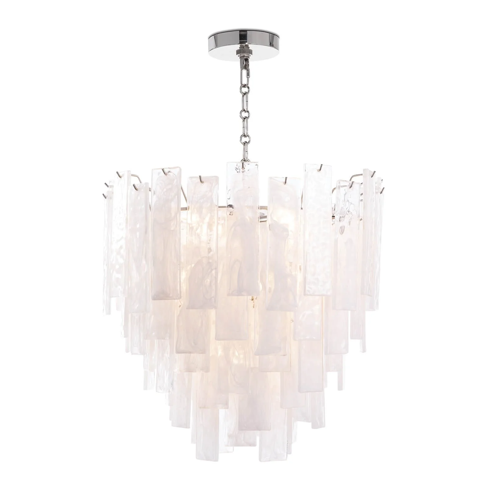 Small Nickel Glacier Chandelier