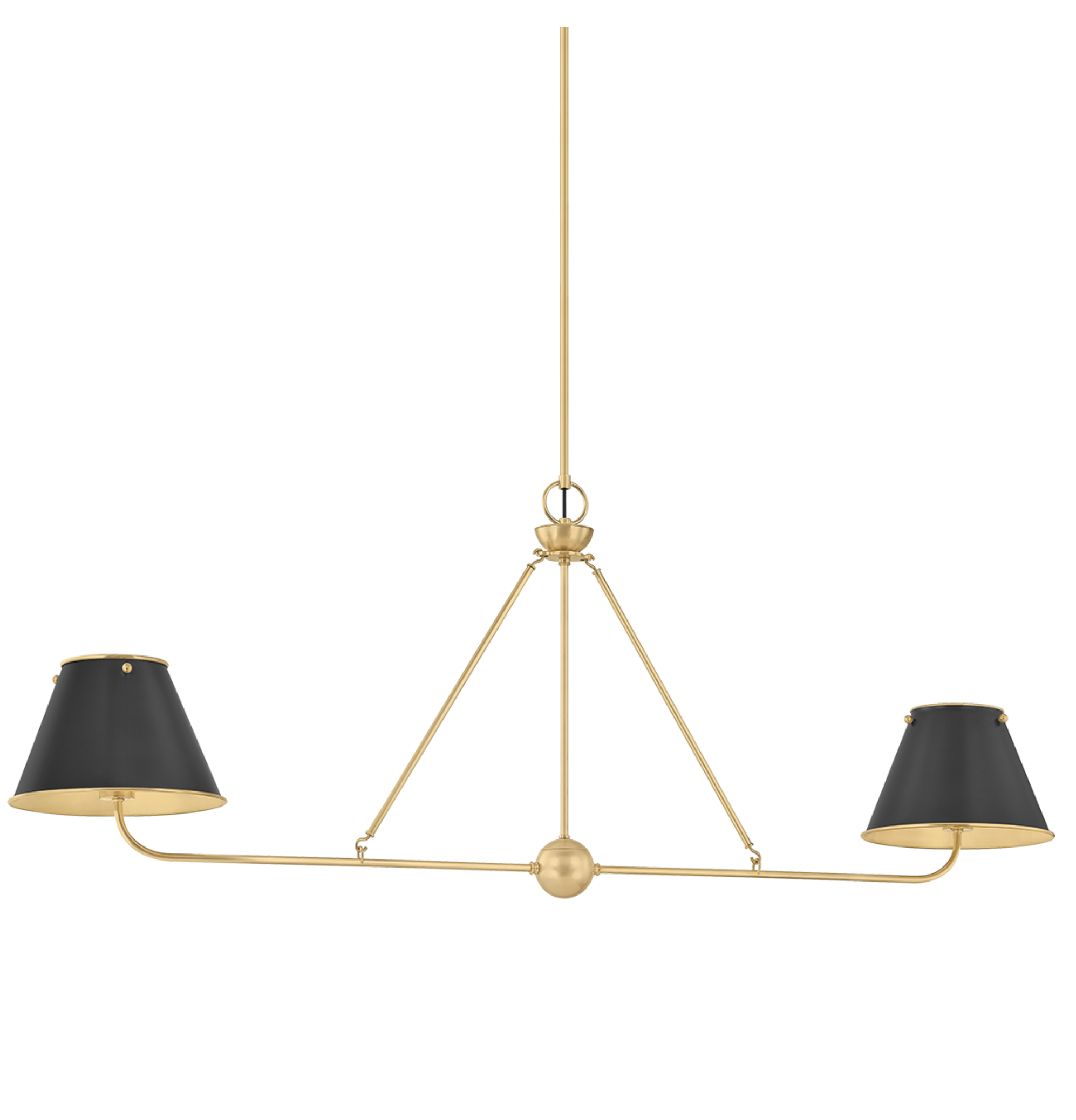 Distressed Bronze Burghley Linear Chandelier