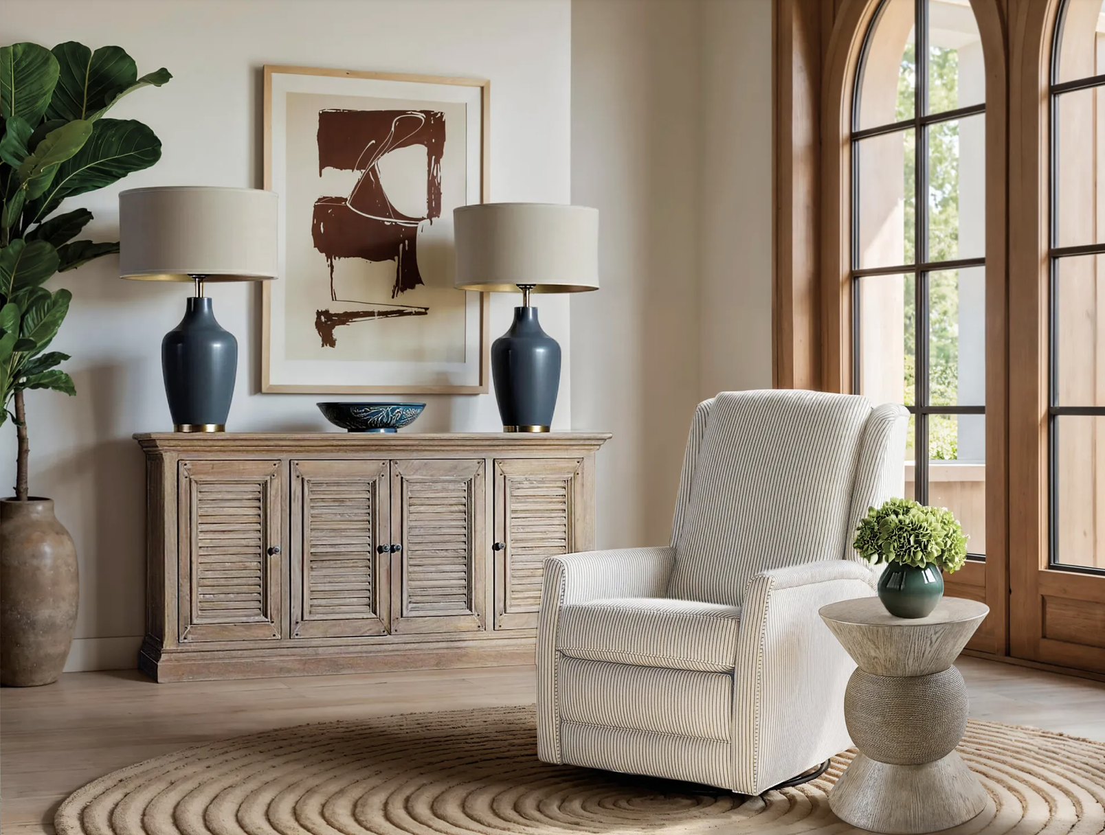 Customizable Prudence Swivel Glider Recliner