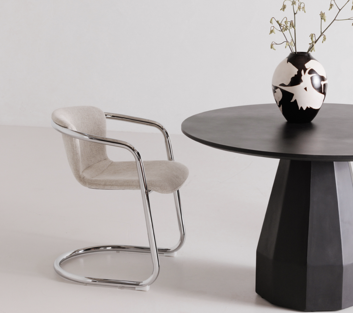 Chrome Freeman Dining Chair