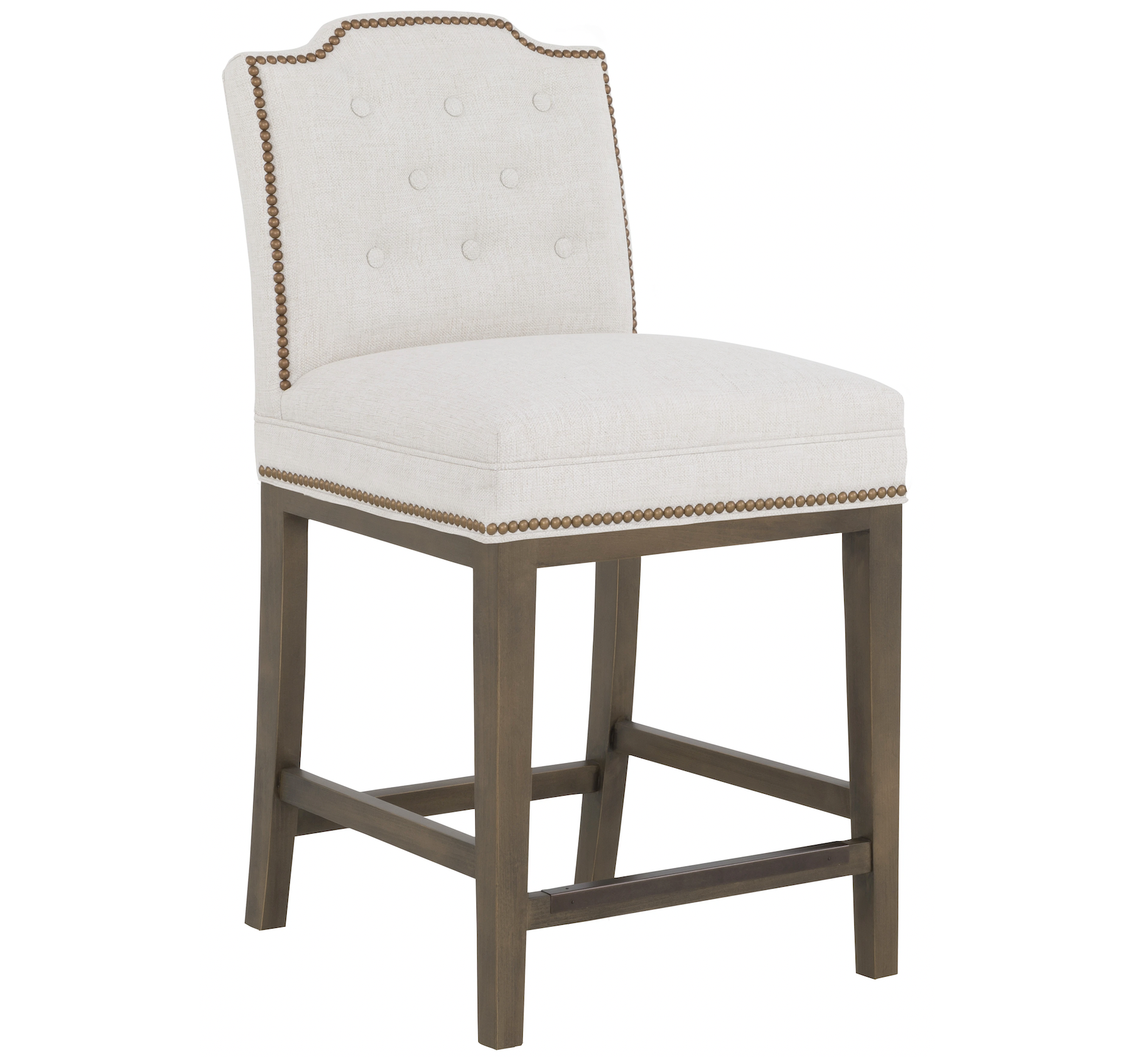Customizable Tufted Empire Short Back Stationary Stool