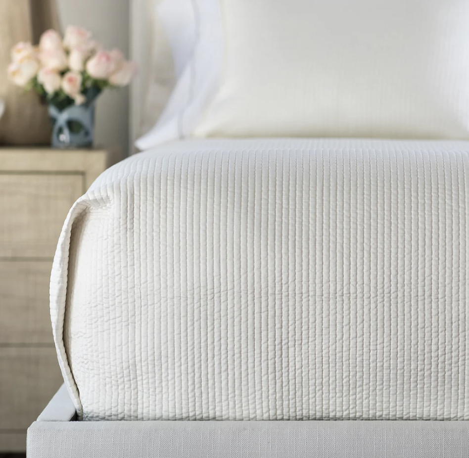 Retro Ivory Quilted Coverlet Collection