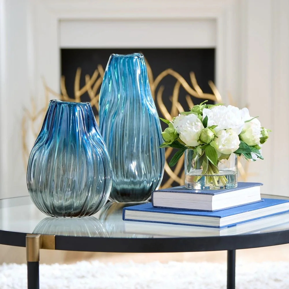 Set of 2 Midnight Horizon Vases