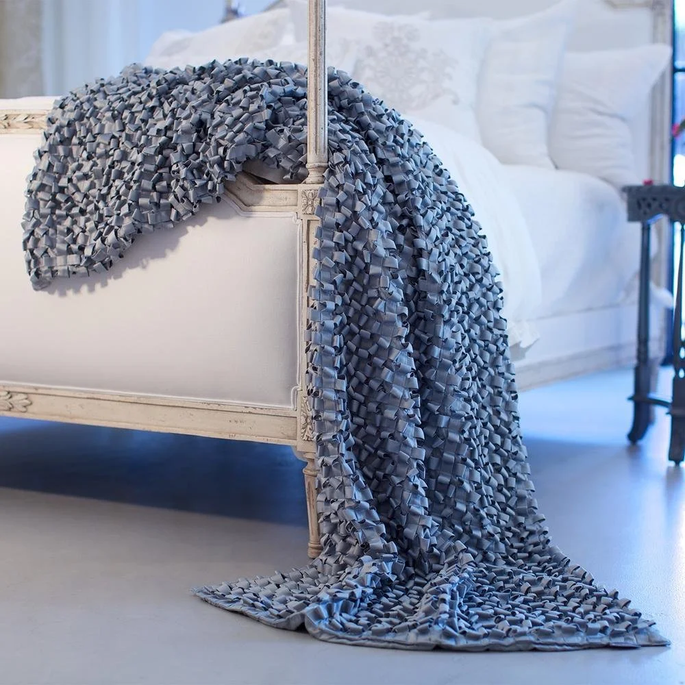 Blue Ribbon Pillow/Throw