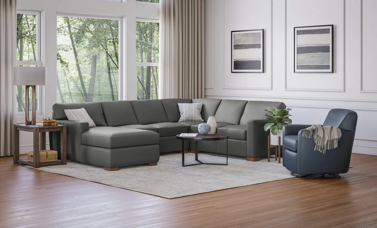 Customizable Bryant Leather Sectional