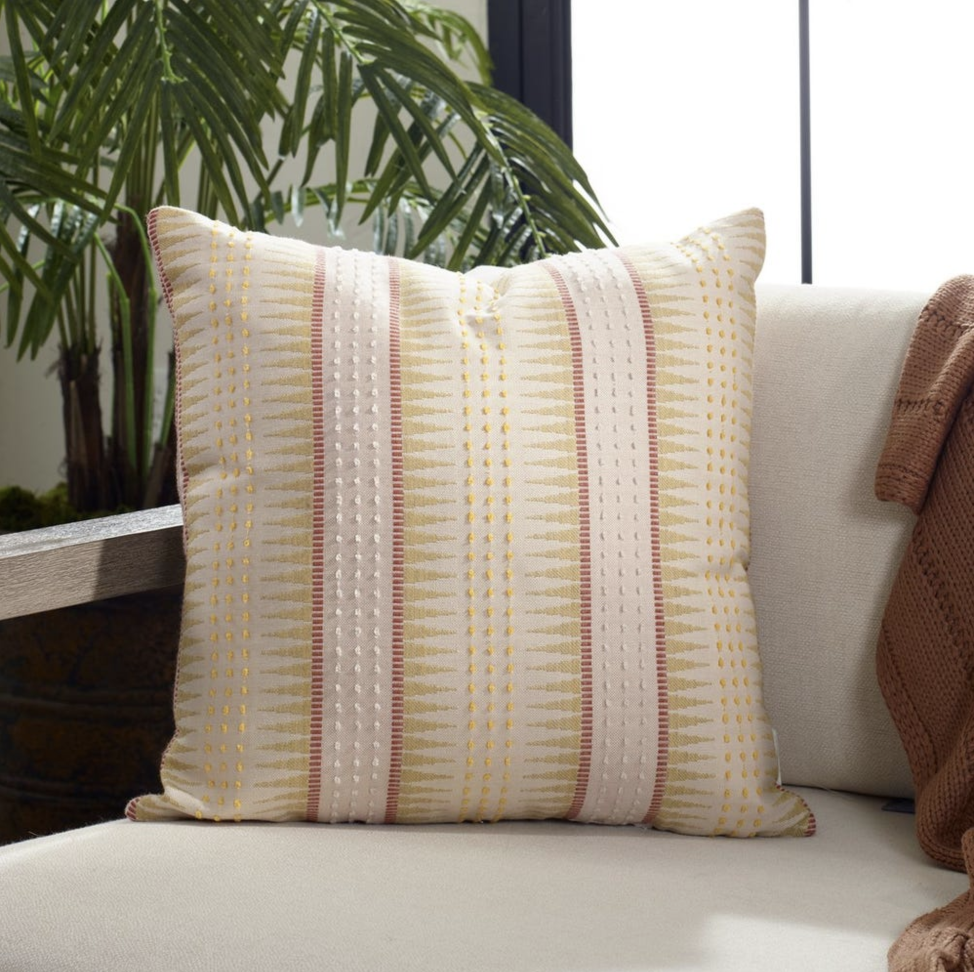 Petal Backgammon Outdoor Pillow