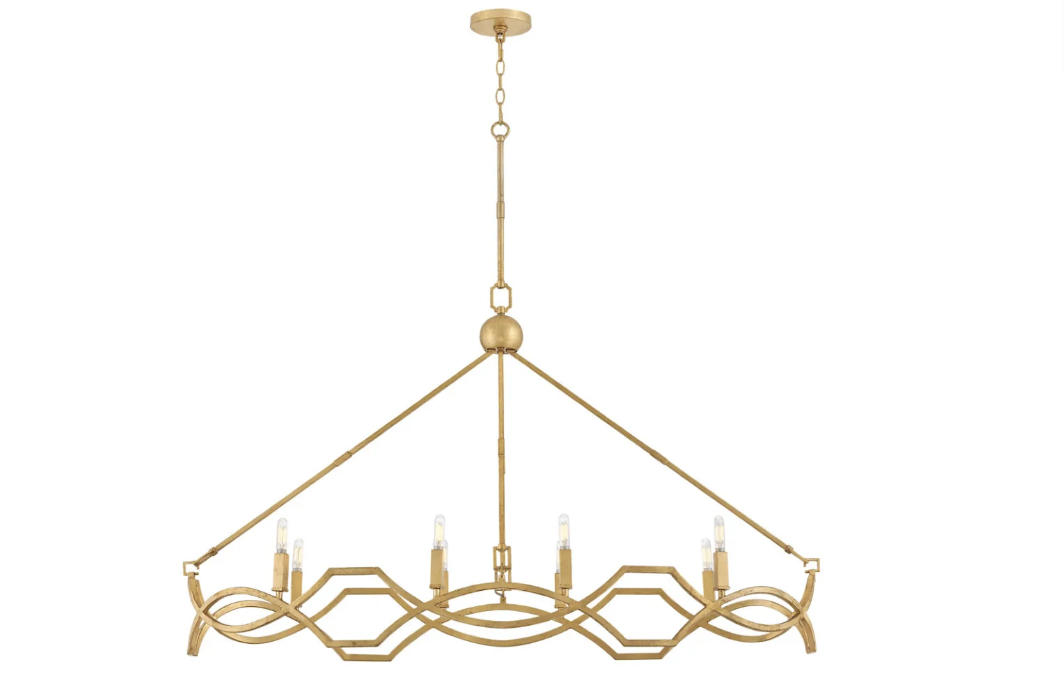 Medium 8 Light Linear Leona Chandelier