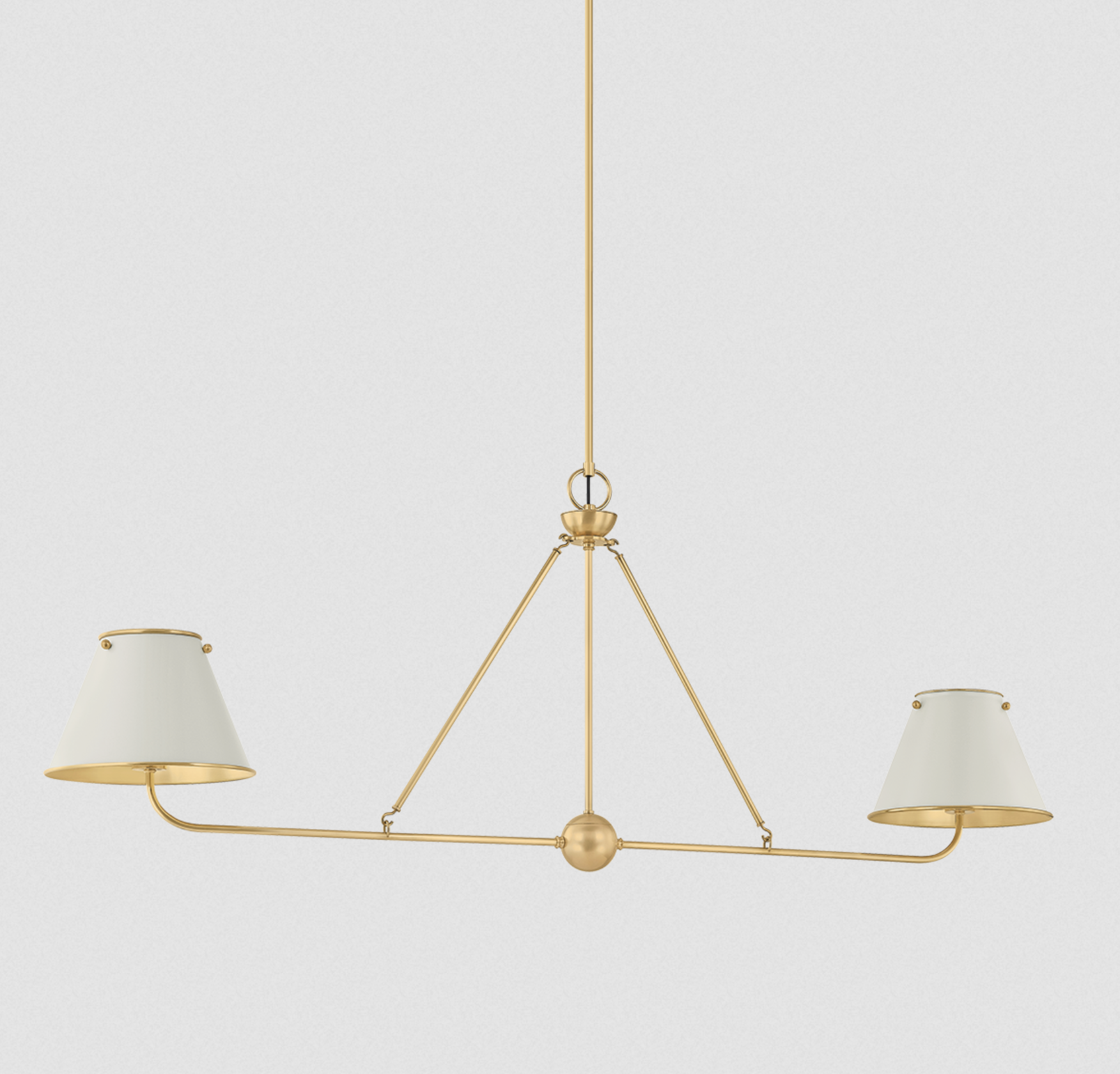 Off-White Burghley Linear Chandelier