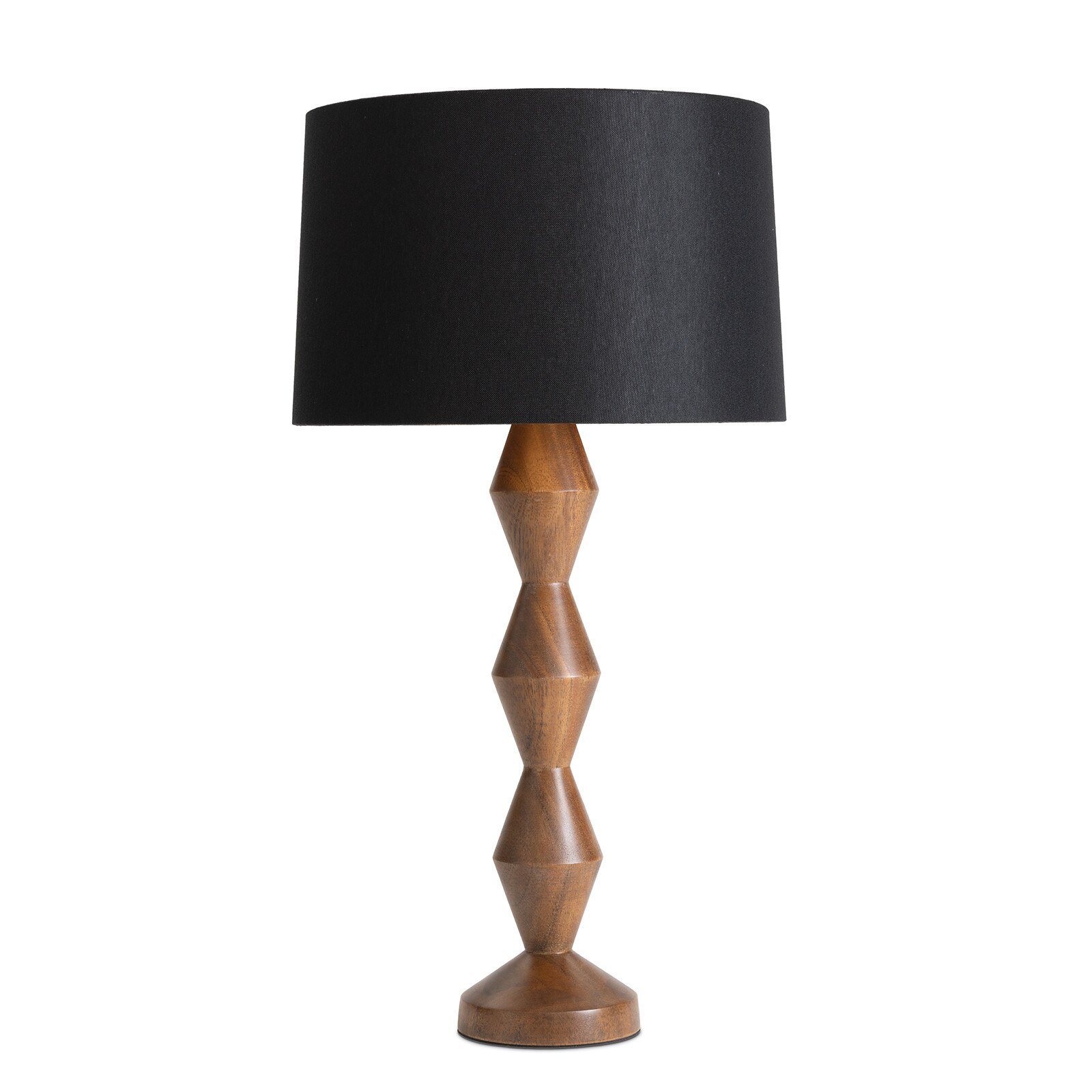 Black Crew Walnut Buffet Lamp