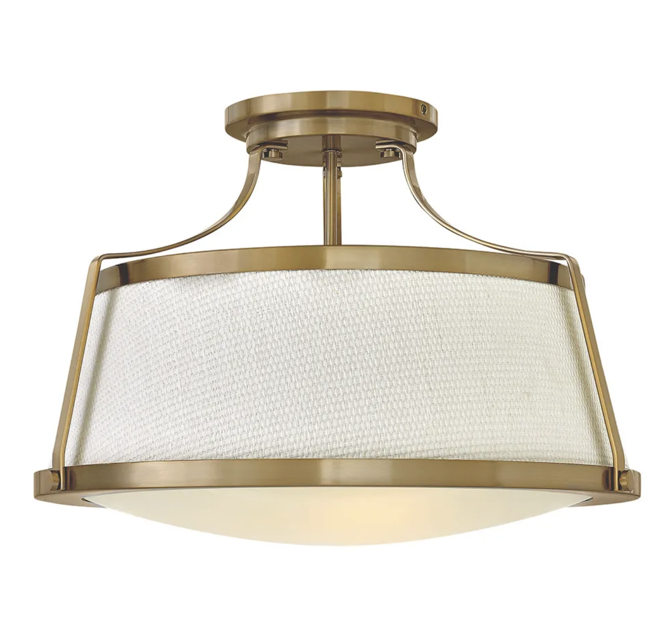 Brushed Caramel Charotte Medium Semi-Flush Mount