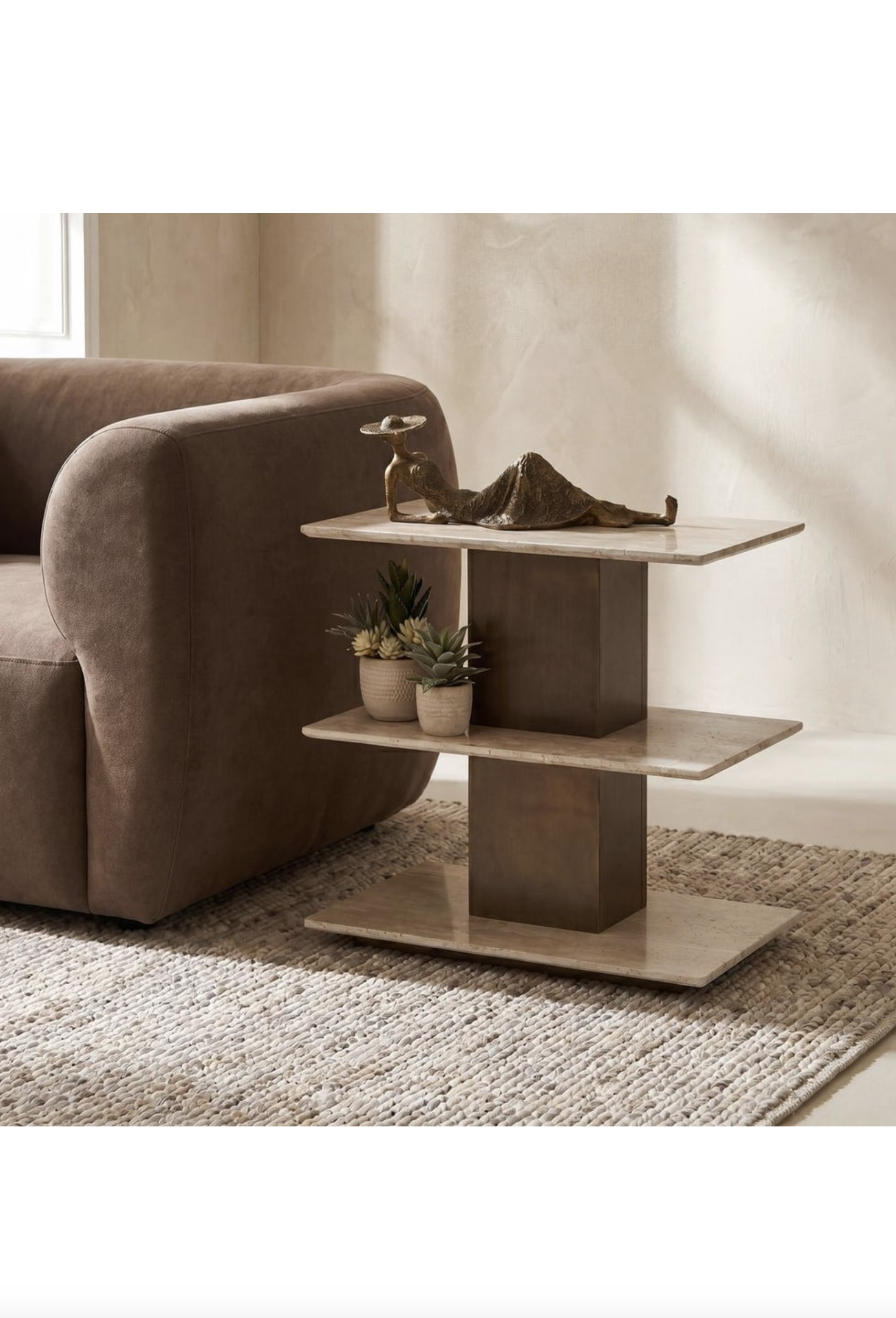 Travertini Accent Table
