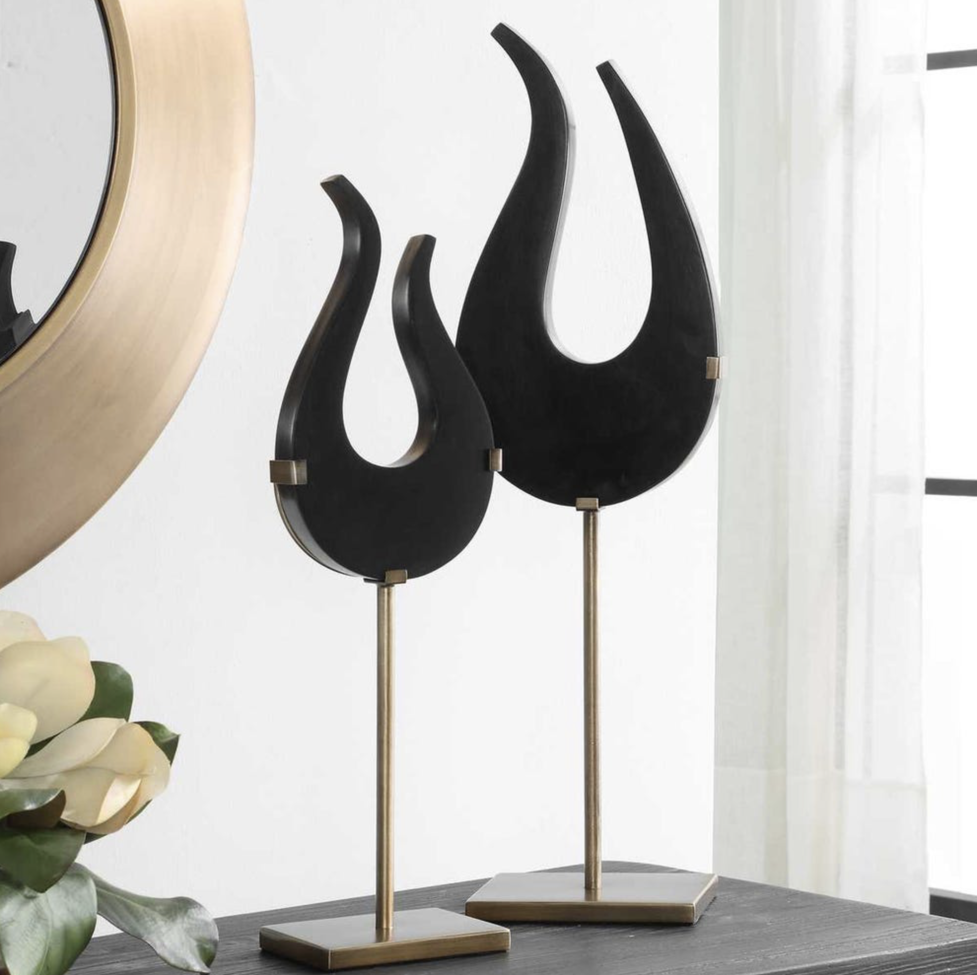 Black Flame Sculptures