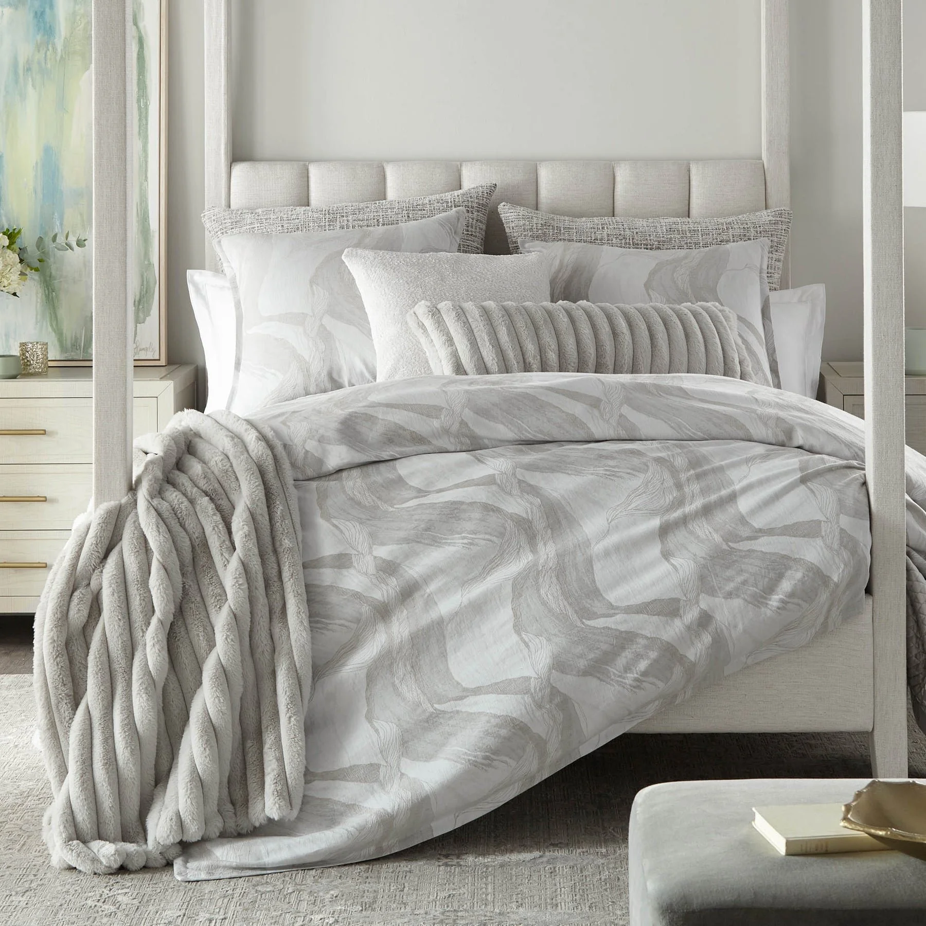 Gelato Oasis Cotton/Linen Duvet Collection