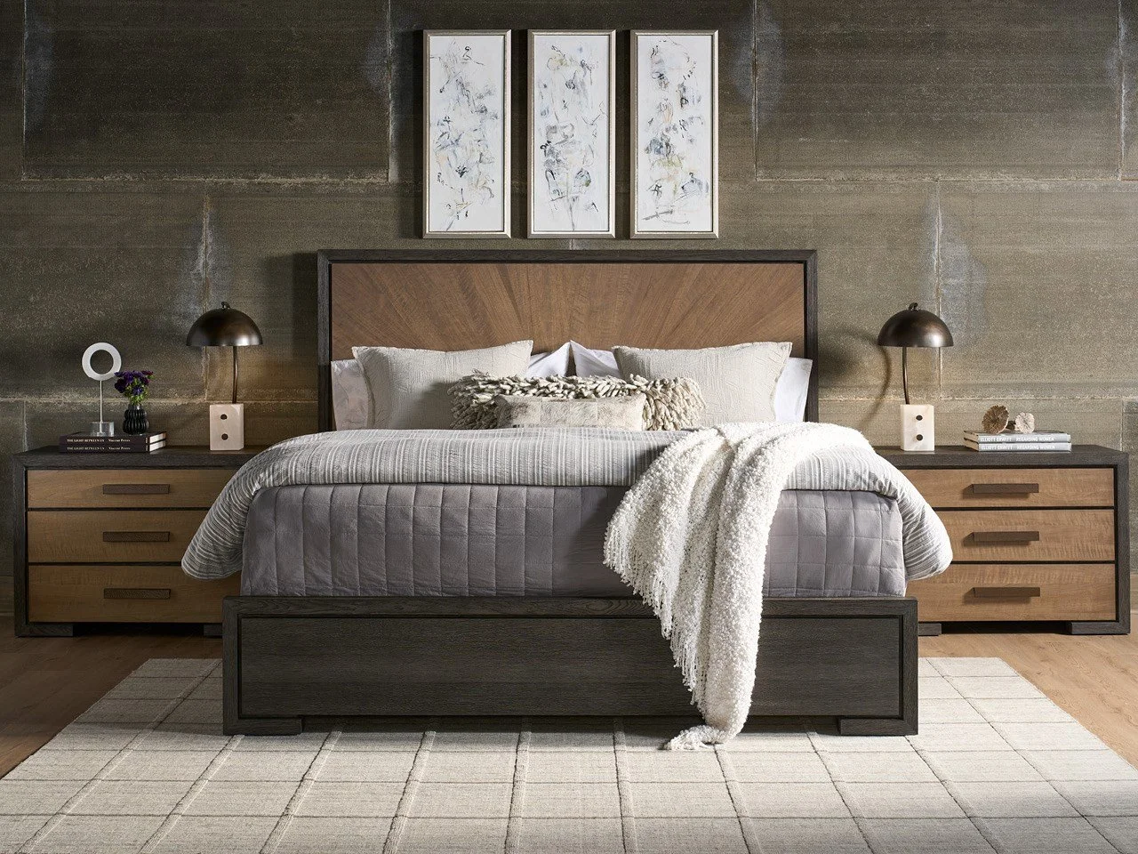 Veil King Panel Bed