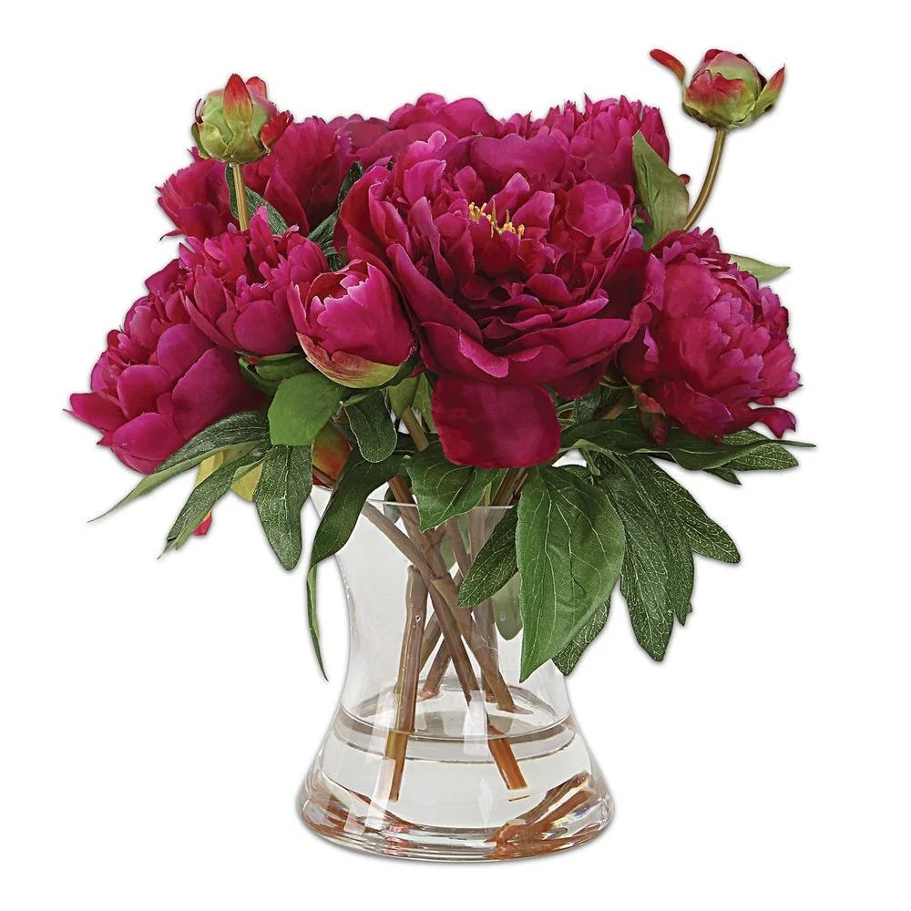 12" Prima Peony Bouquet