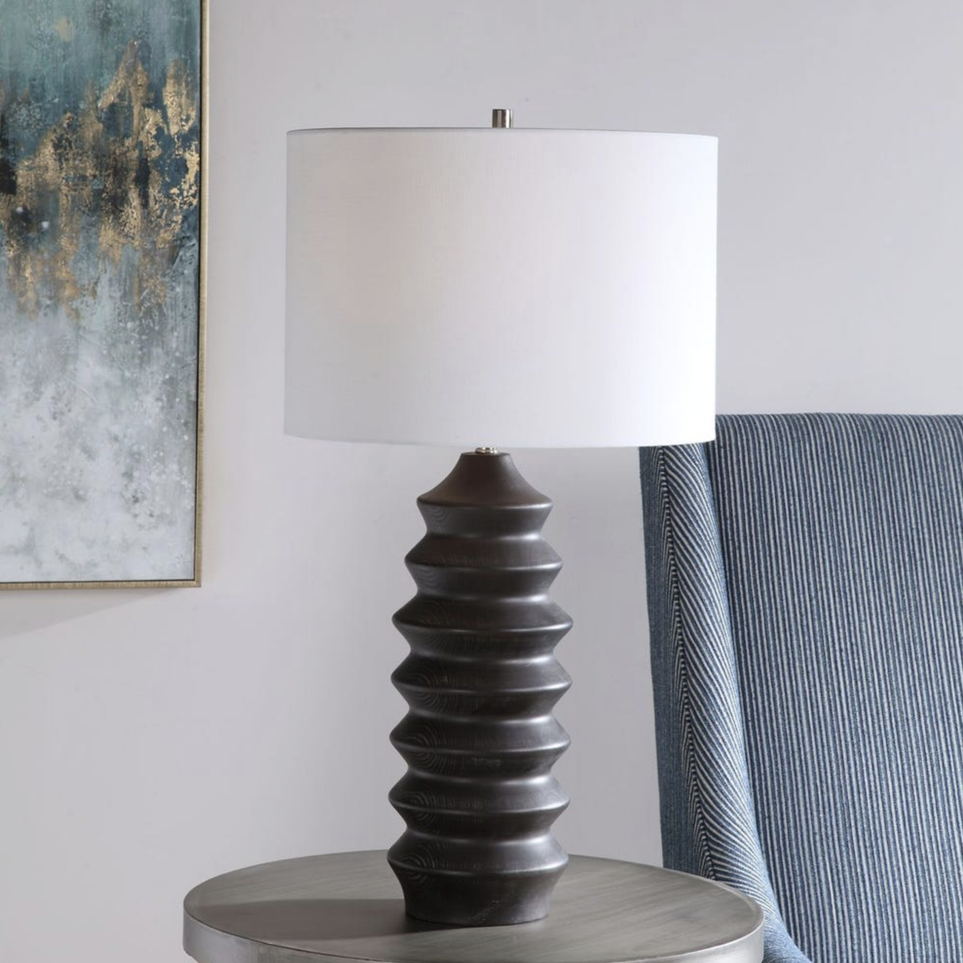 Black Uplift Table Lamp