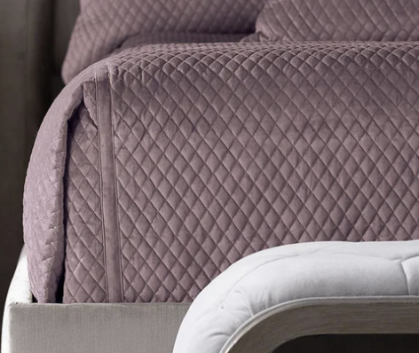 Valentina Quilted Raisin Velvet Coverlet Collection