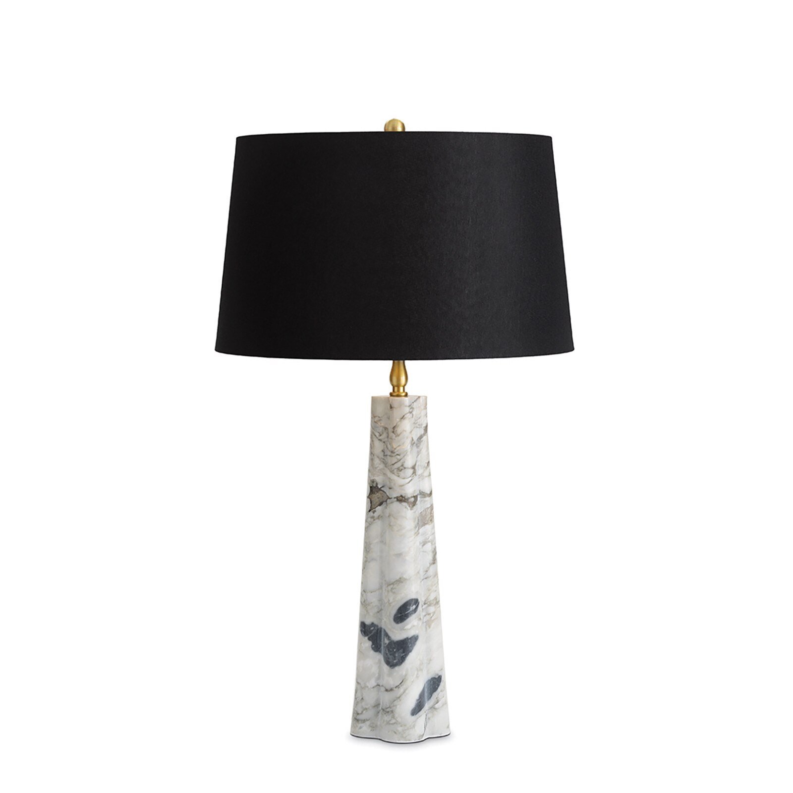 White Roman Marble Table Lamp