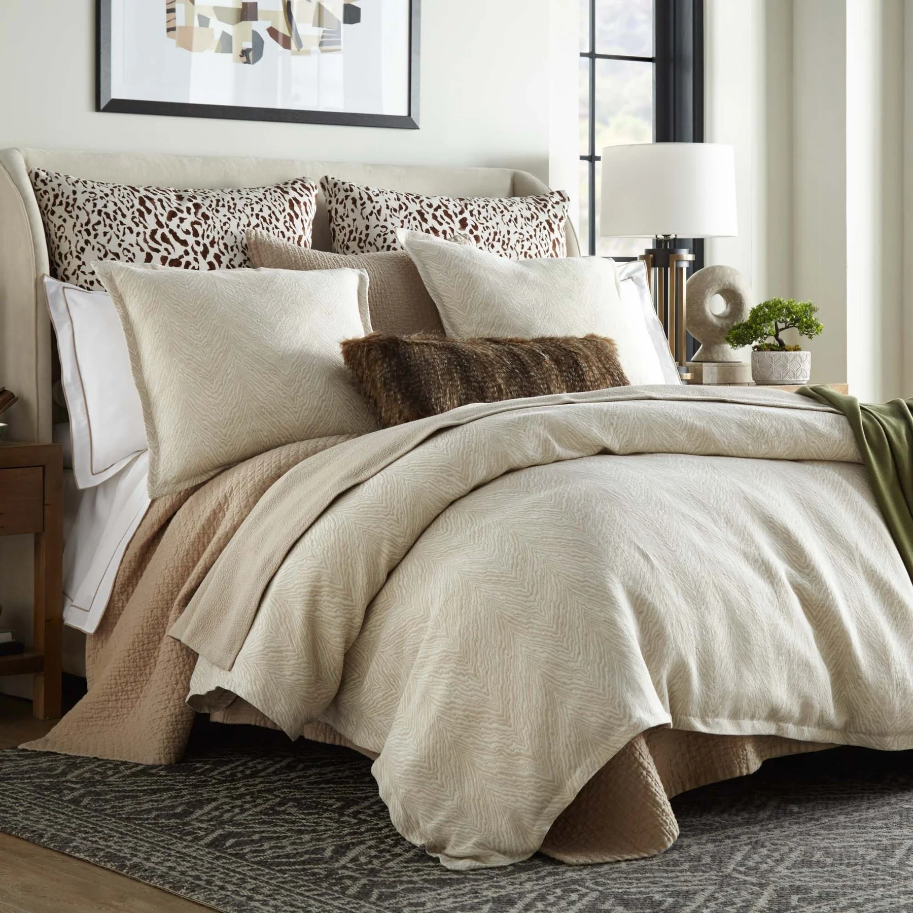 Camel Kenya Cotton/Linen Duvet Collection