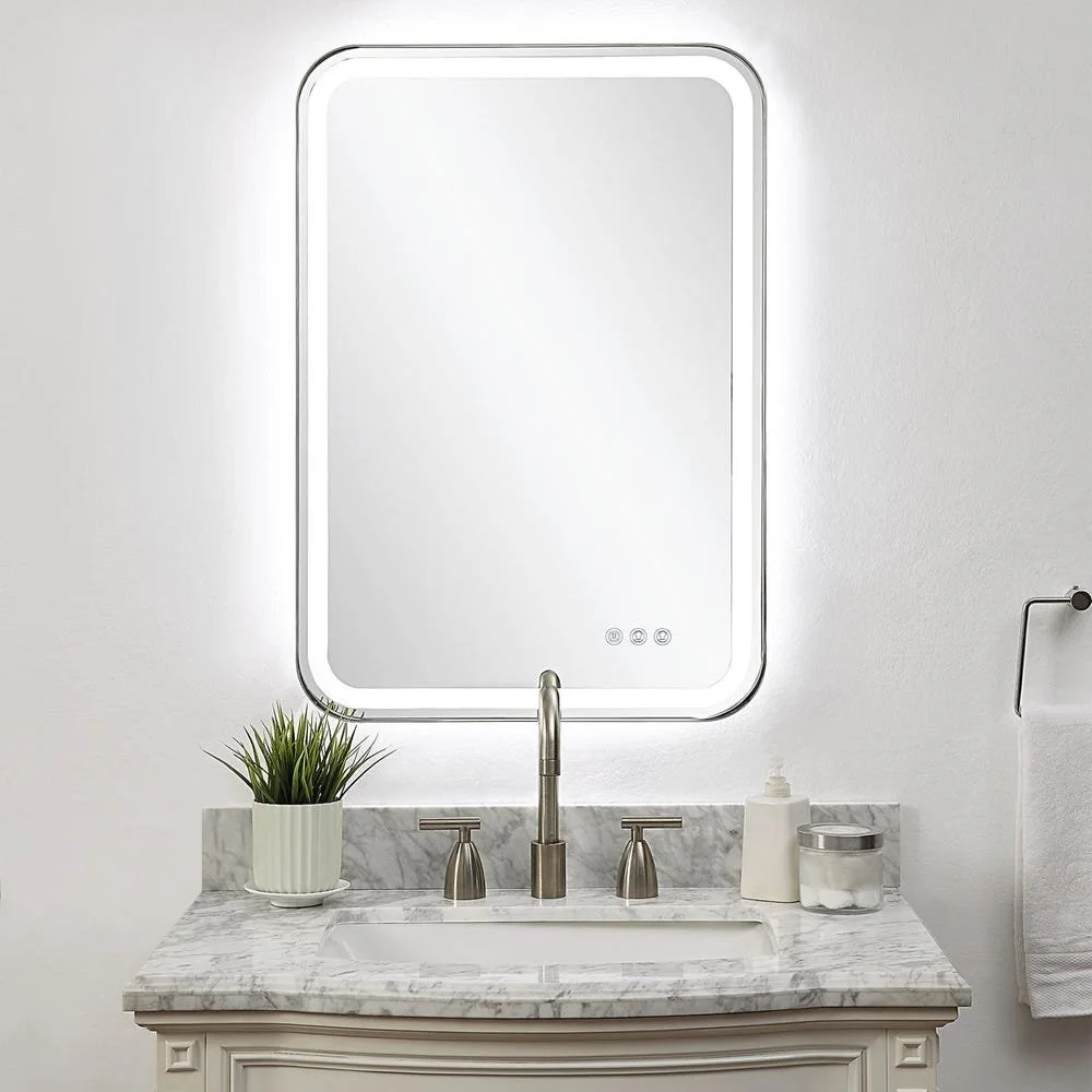 Nickel Crofton Lighted Vanity Mirror