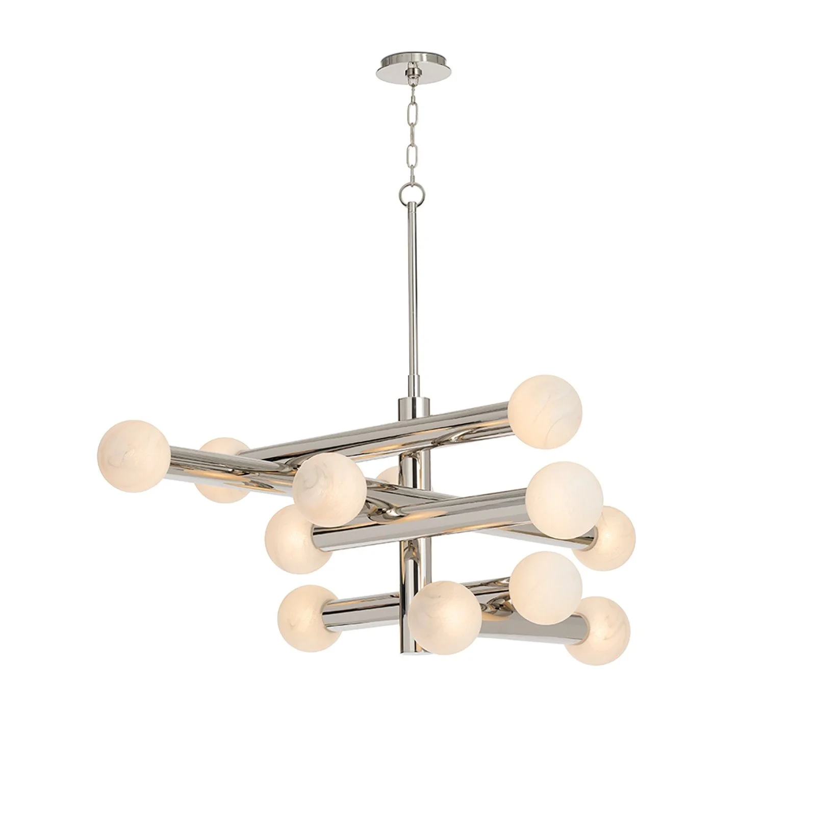 Nickel Dion Chandelier