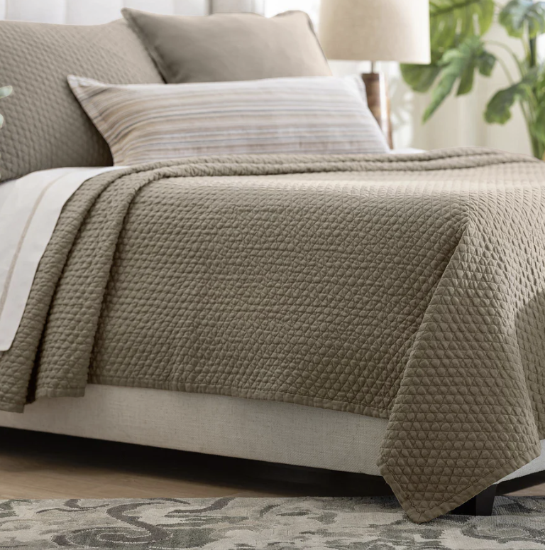 Dawn Quilted Trenchcoat Herringbone Coverlet Collection