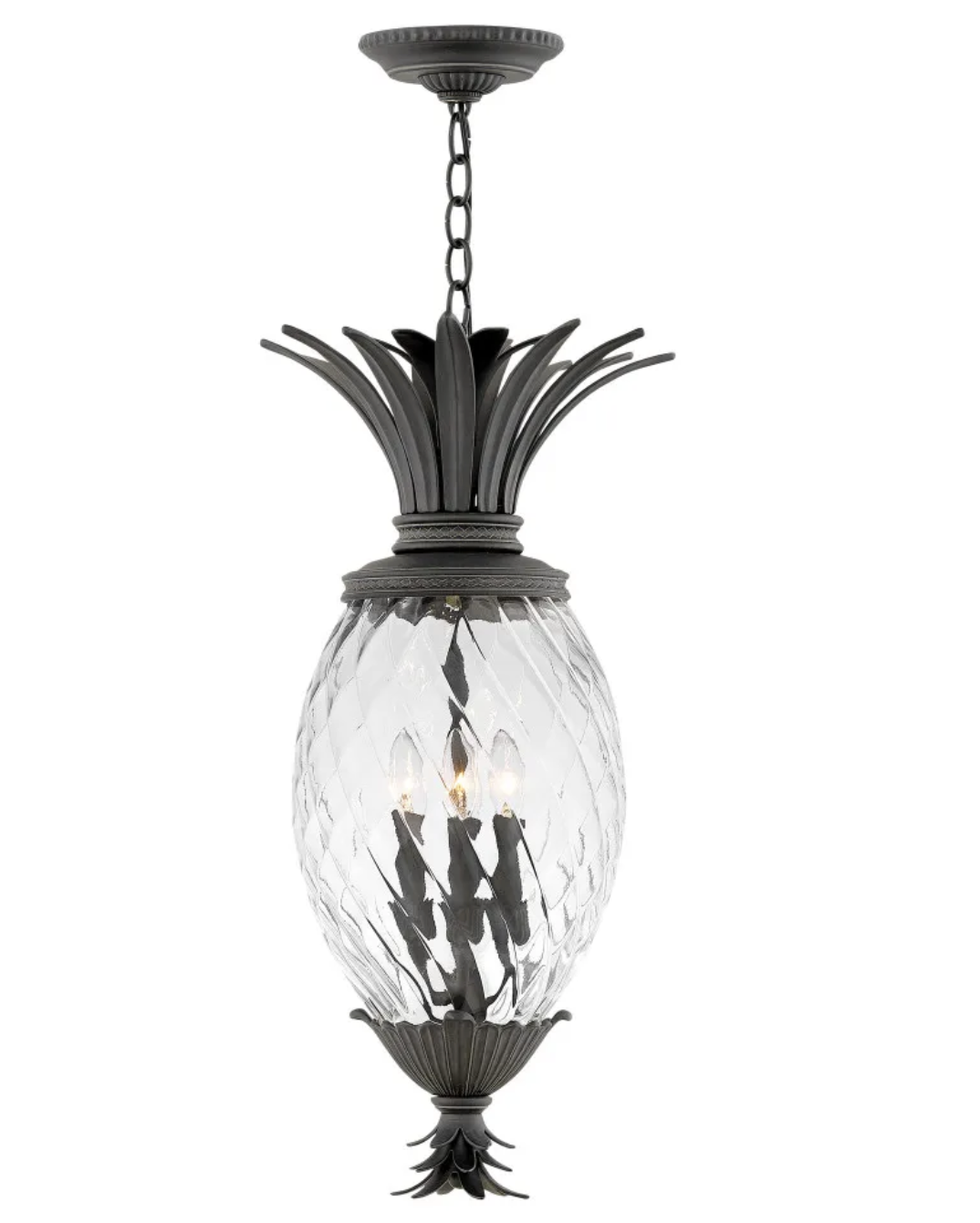 Large Polished Museum Black Plantation Pendant