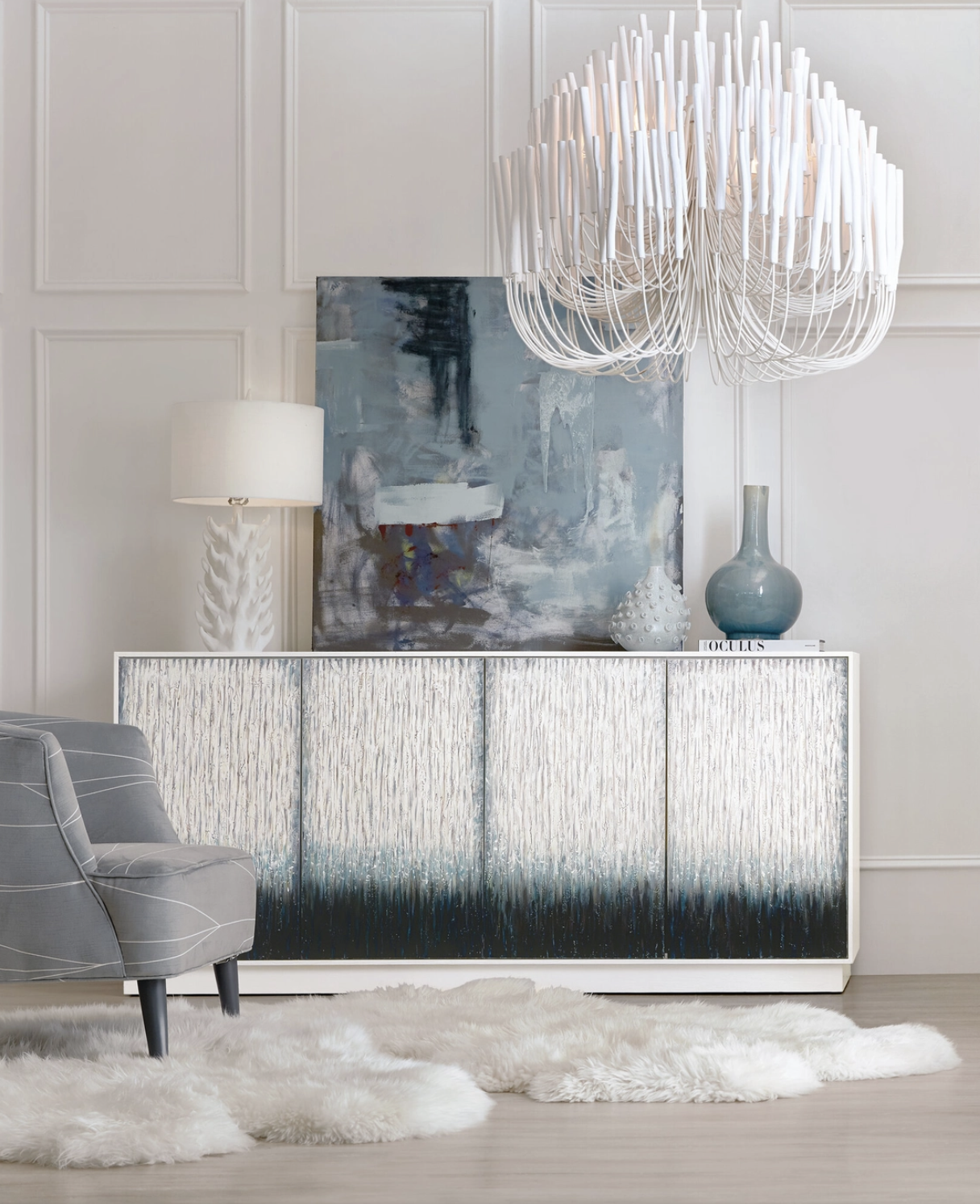 Melange Mediterranean Entertainment Credenza