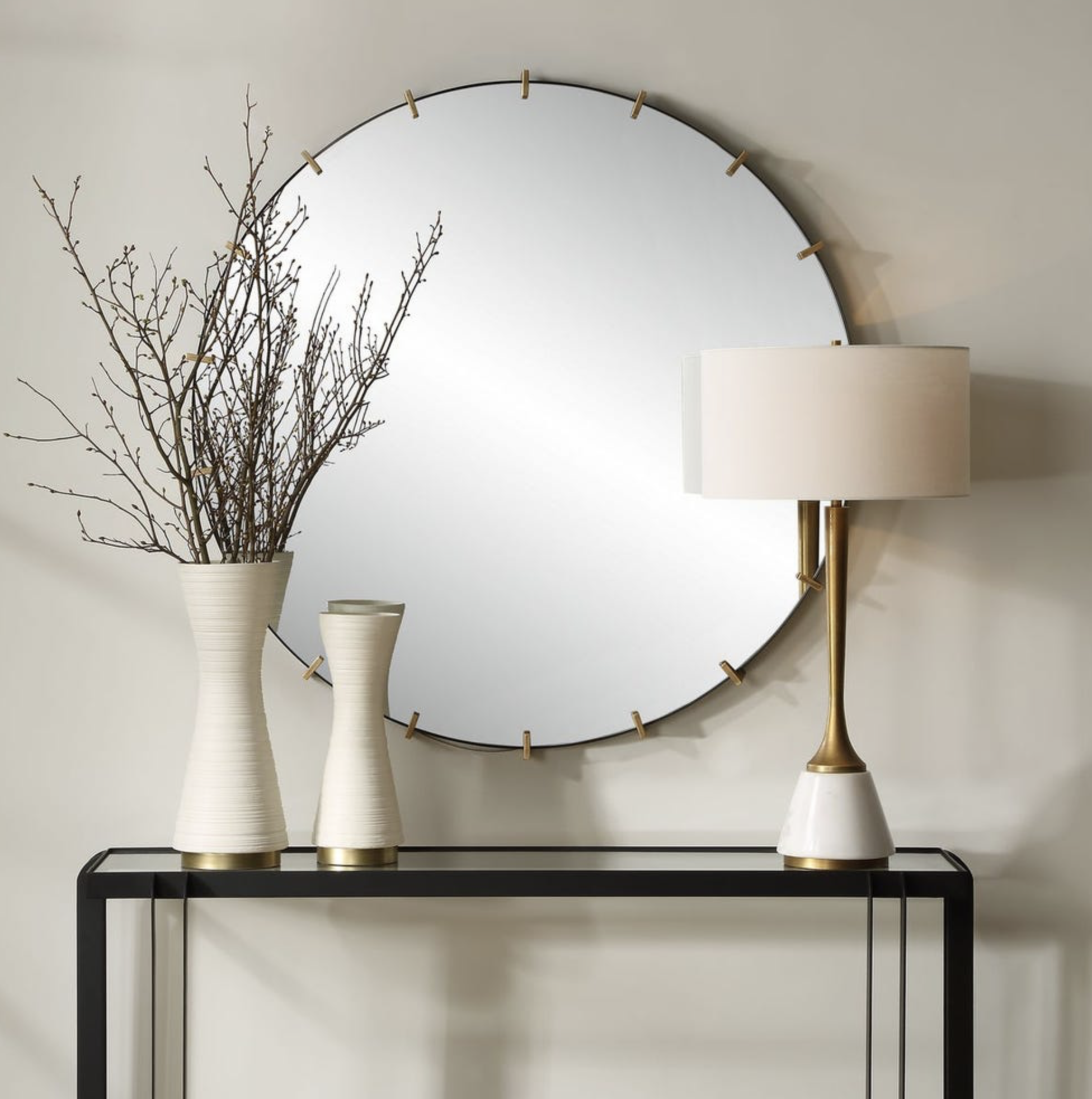 Pali Round Mirror