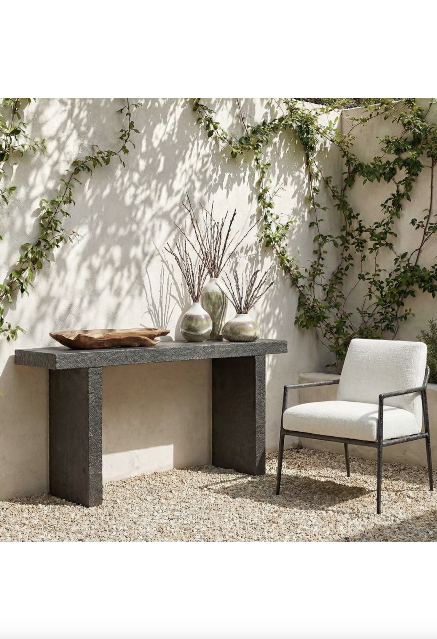 Natural Slate Hagan Console Table