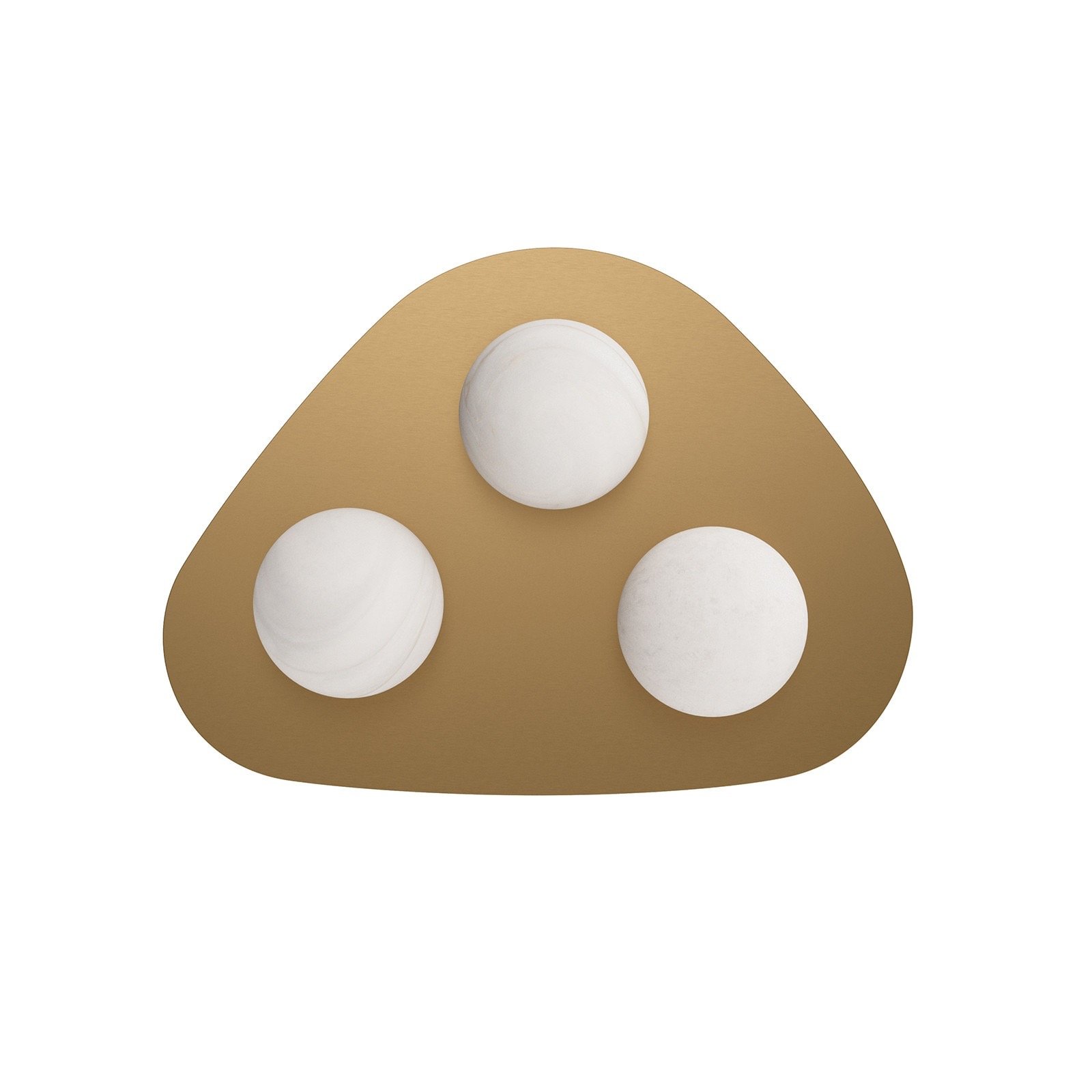 Natural Brass Rhoads Flush Mount