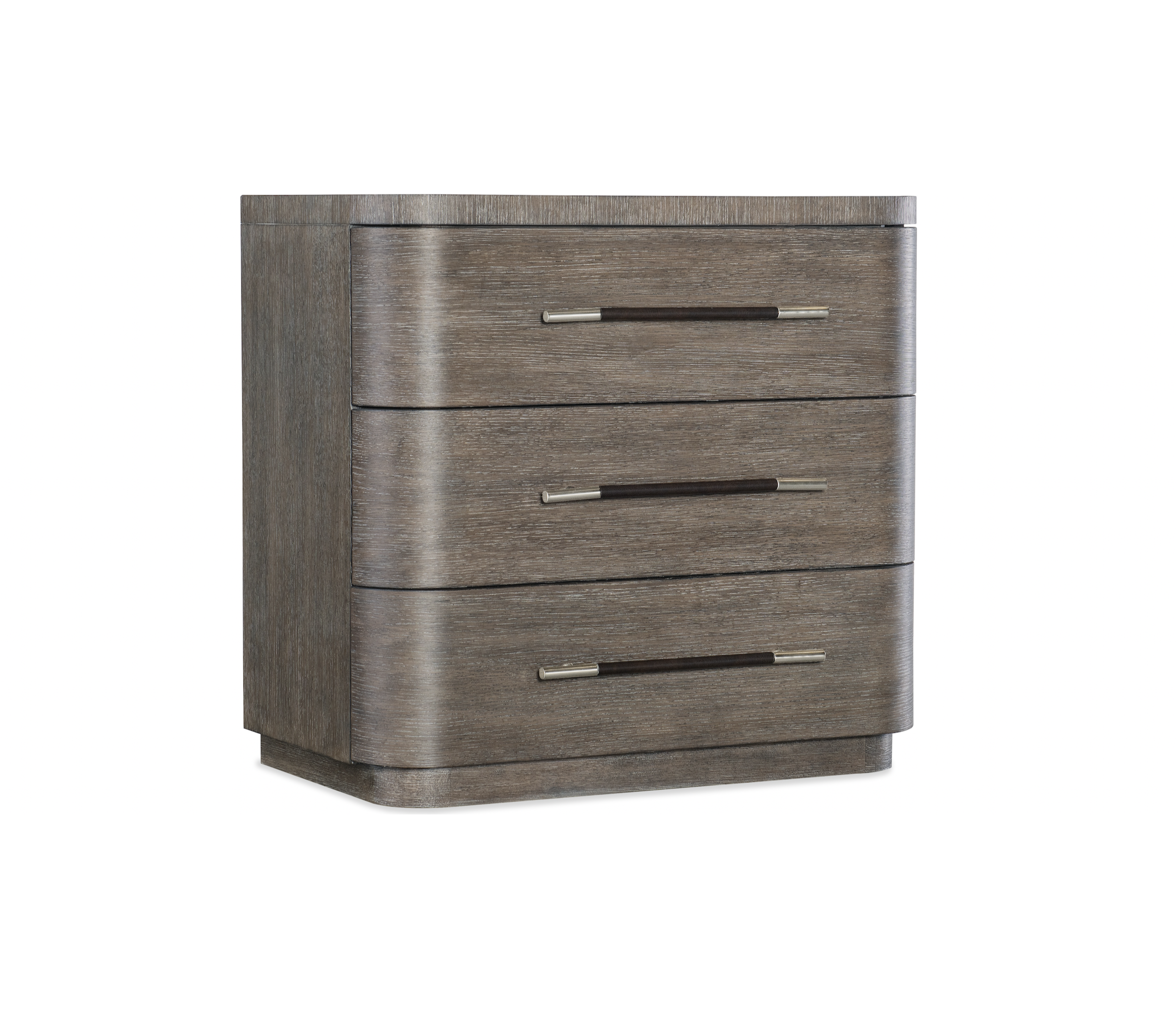 Dark Modern Mood Three-Drawer Nightstand
