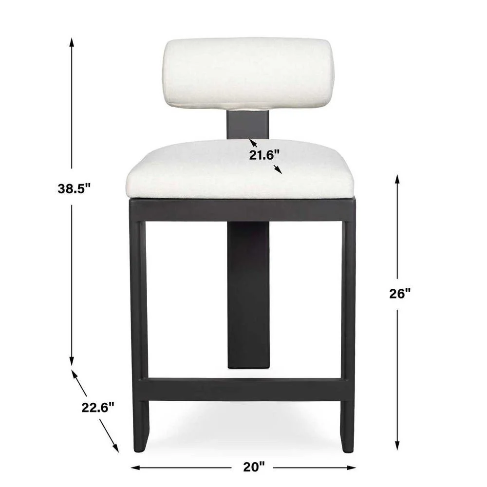 Bolster Back Outdoor Stool