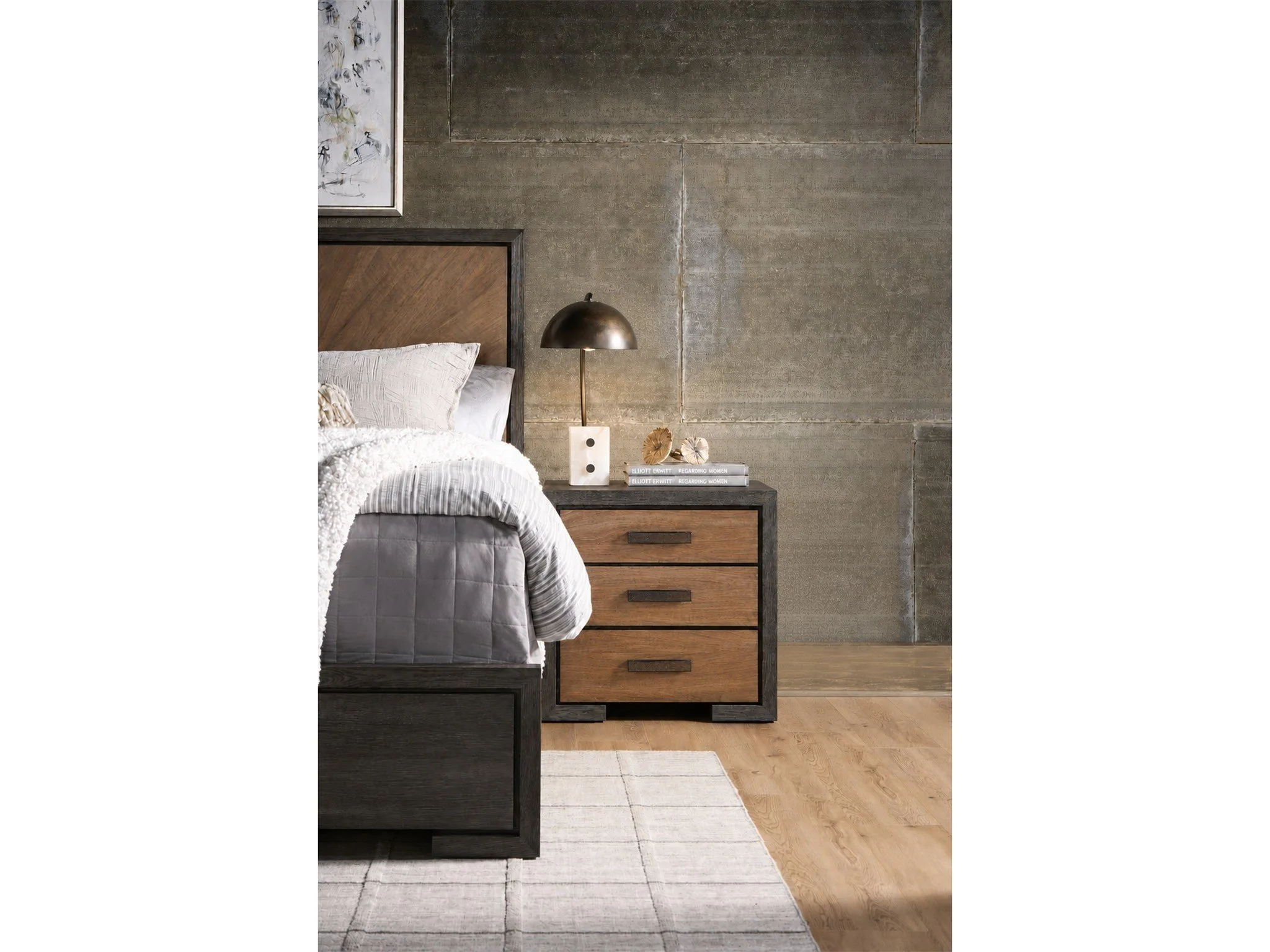 Veil 3 Drawer Nightstand