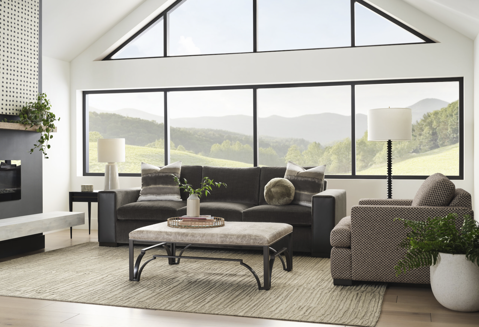 Customizable M-Series Custom Choices Modern Long Sofa