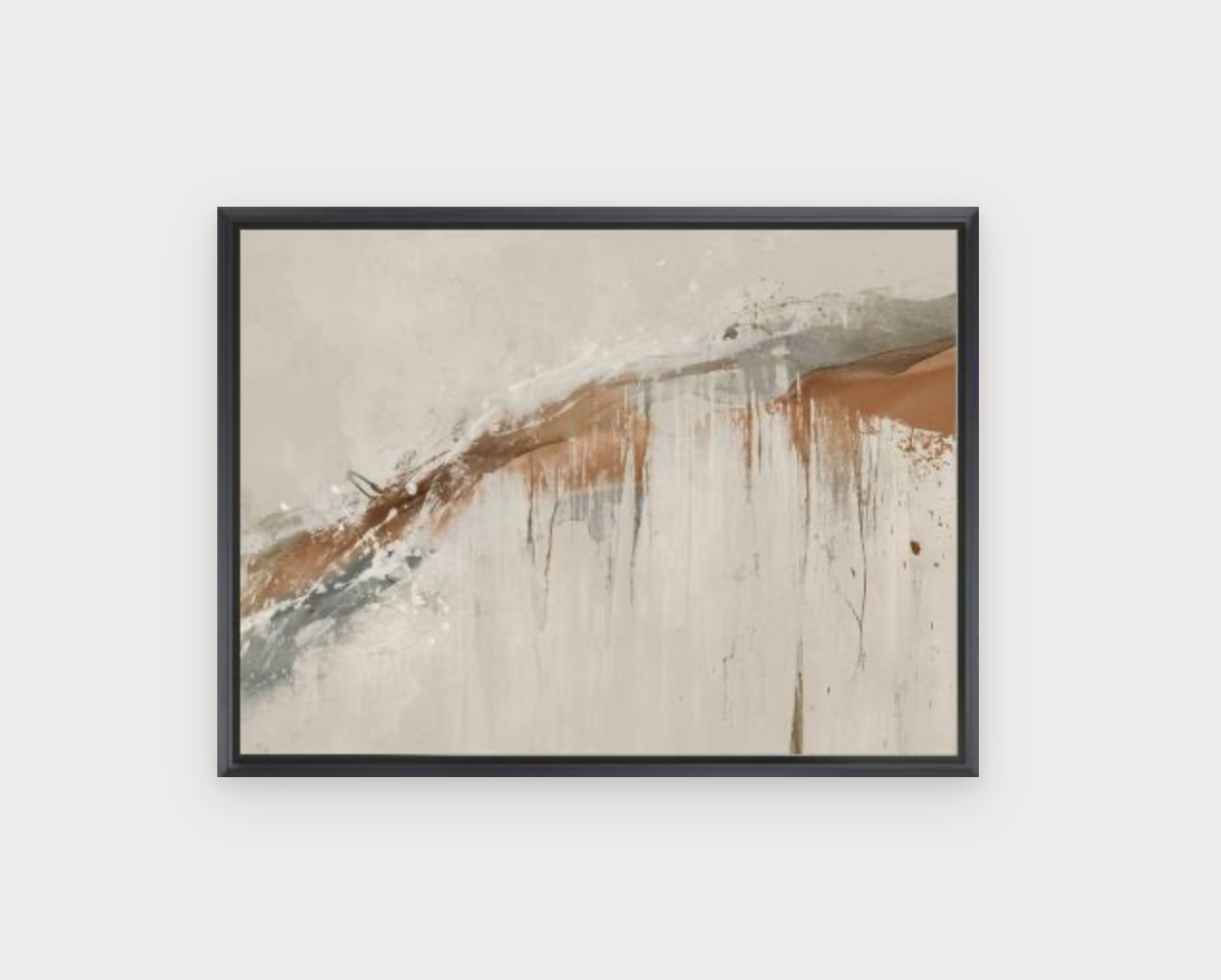 Customizable Framed This Way IX in Modern FLoat Matte Black Canvas Frame