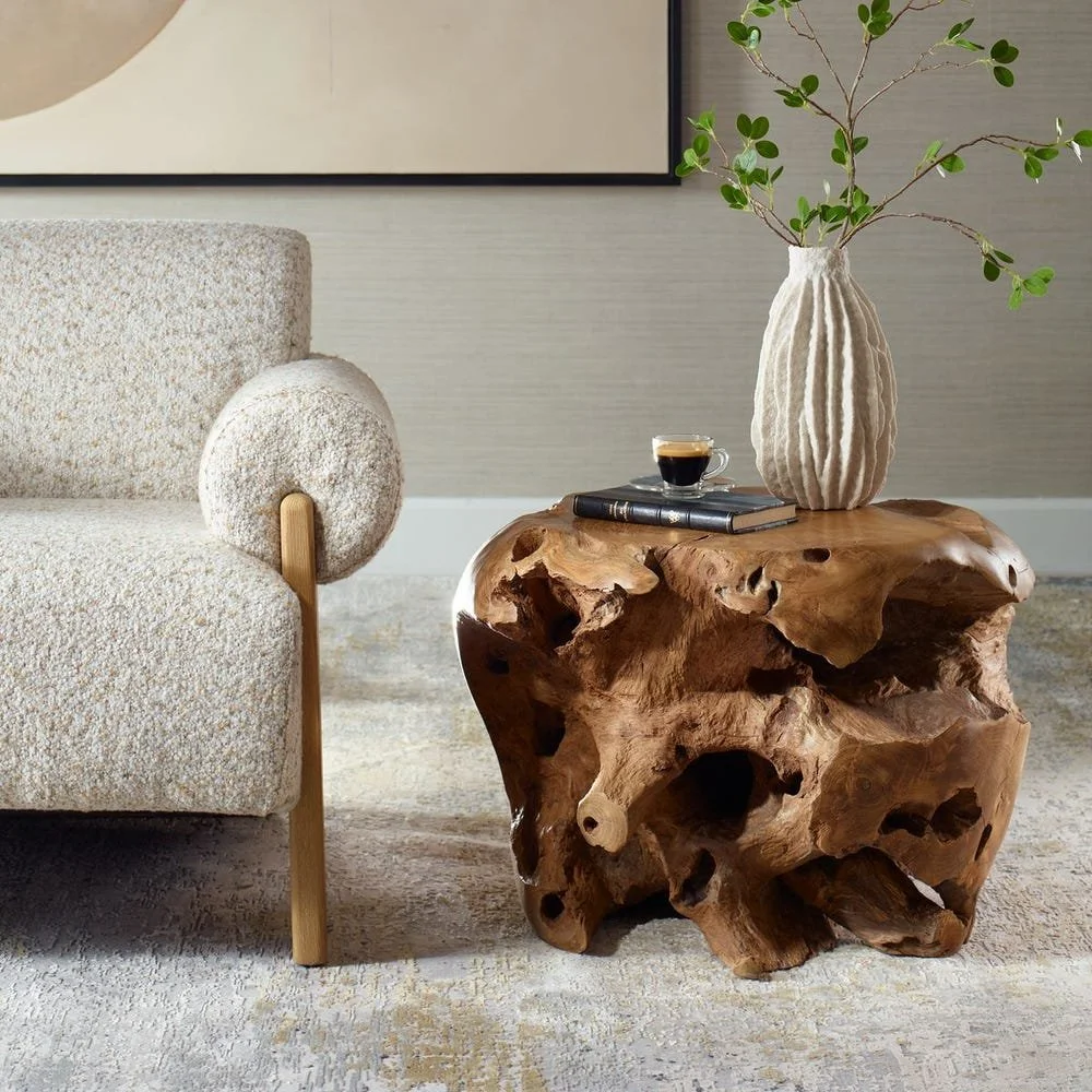 Natural Teak Sola Side Table