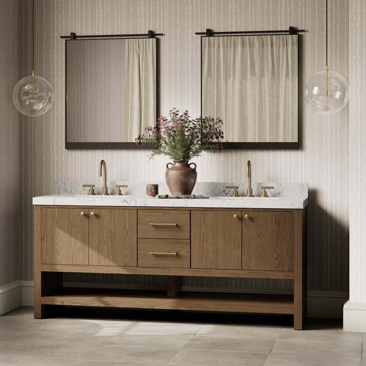 Washed Natural Anthem Double Vanity